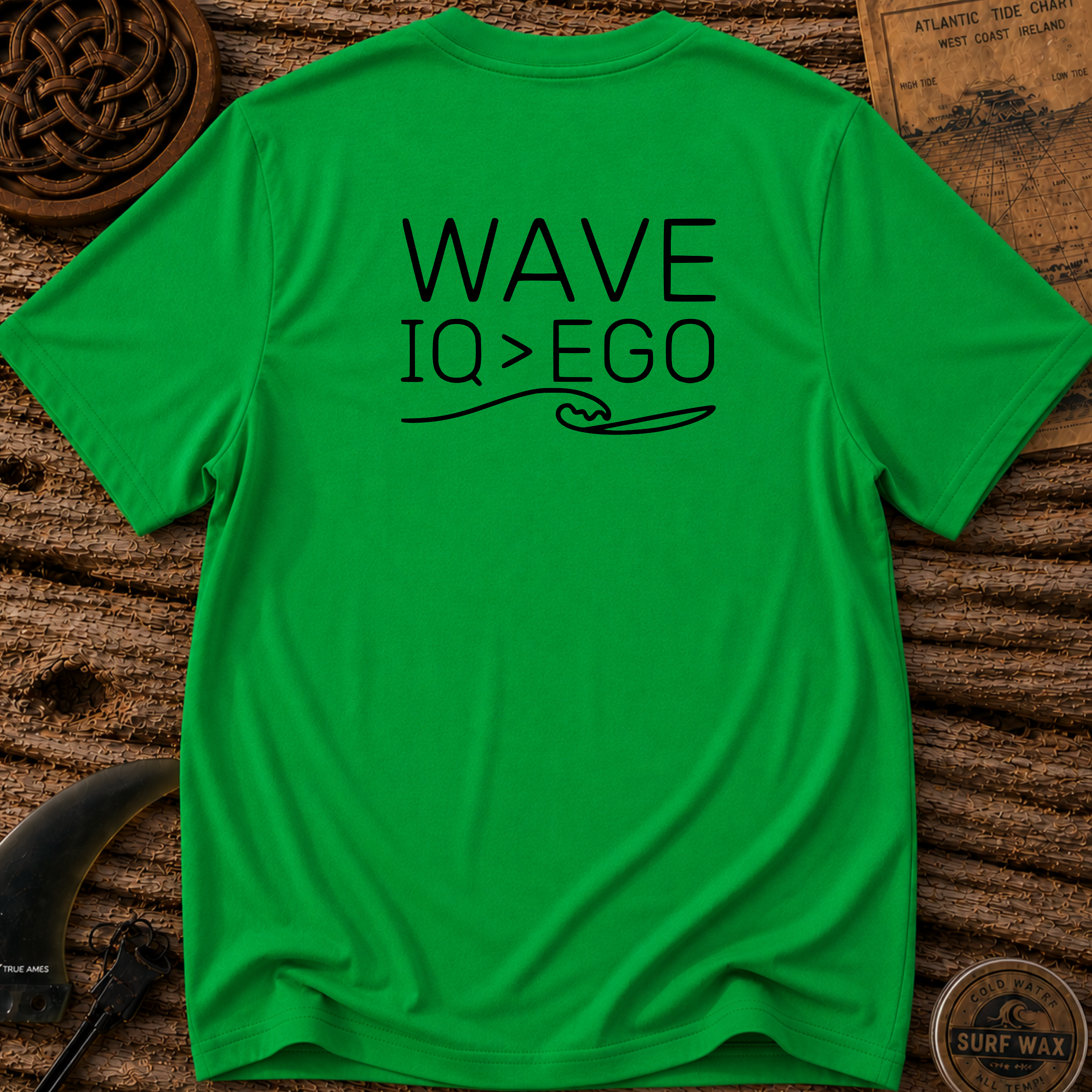 Wave IQ Greater Than Ego Surfing T-shirt