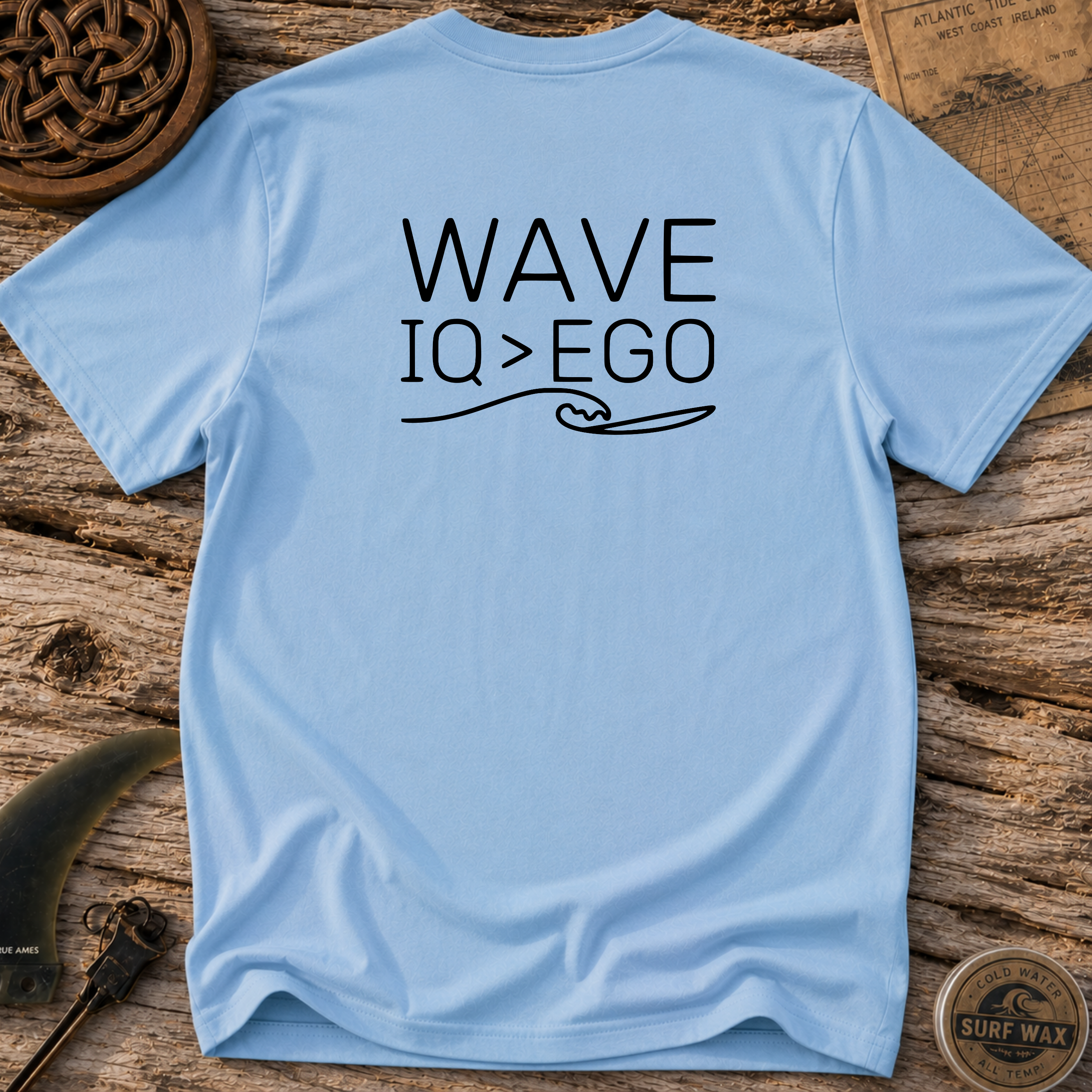 Wave IQ Greater Than Ego Surfing T-shirt