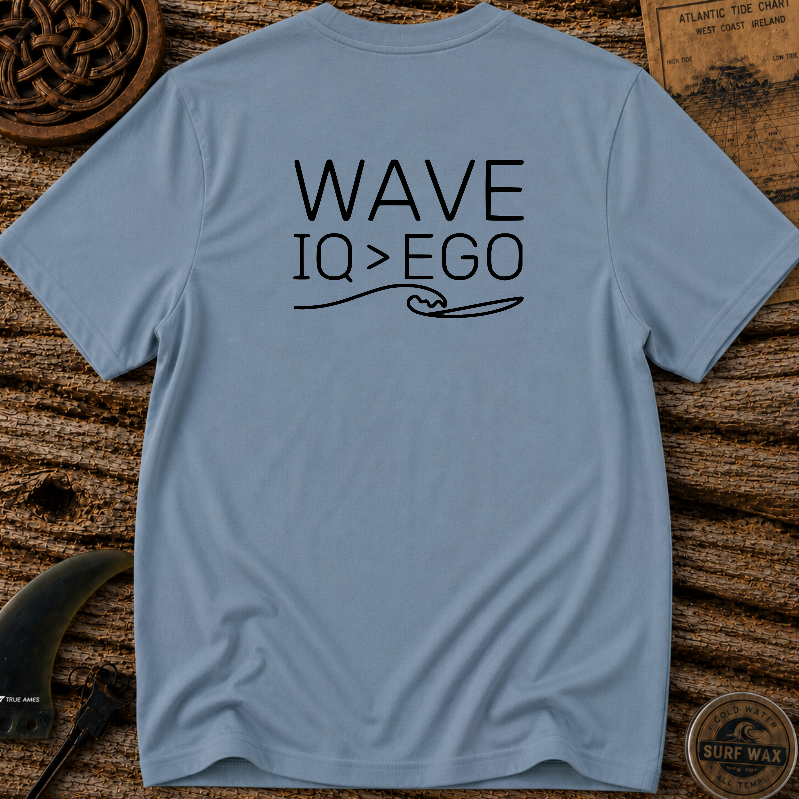 Wave IQ Greater Than Ego Surfing T-shirt