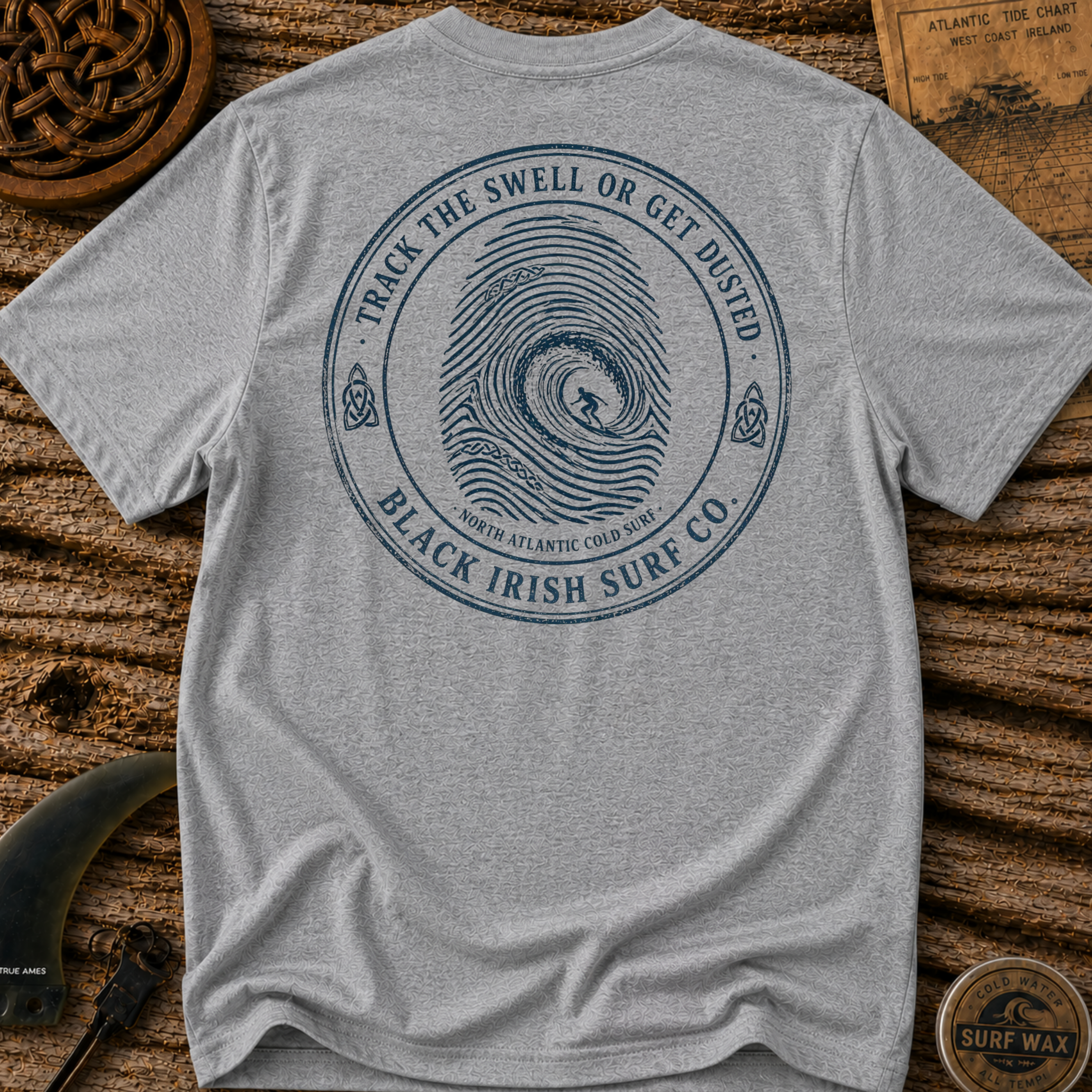Track The Swell Surfing T-shirt