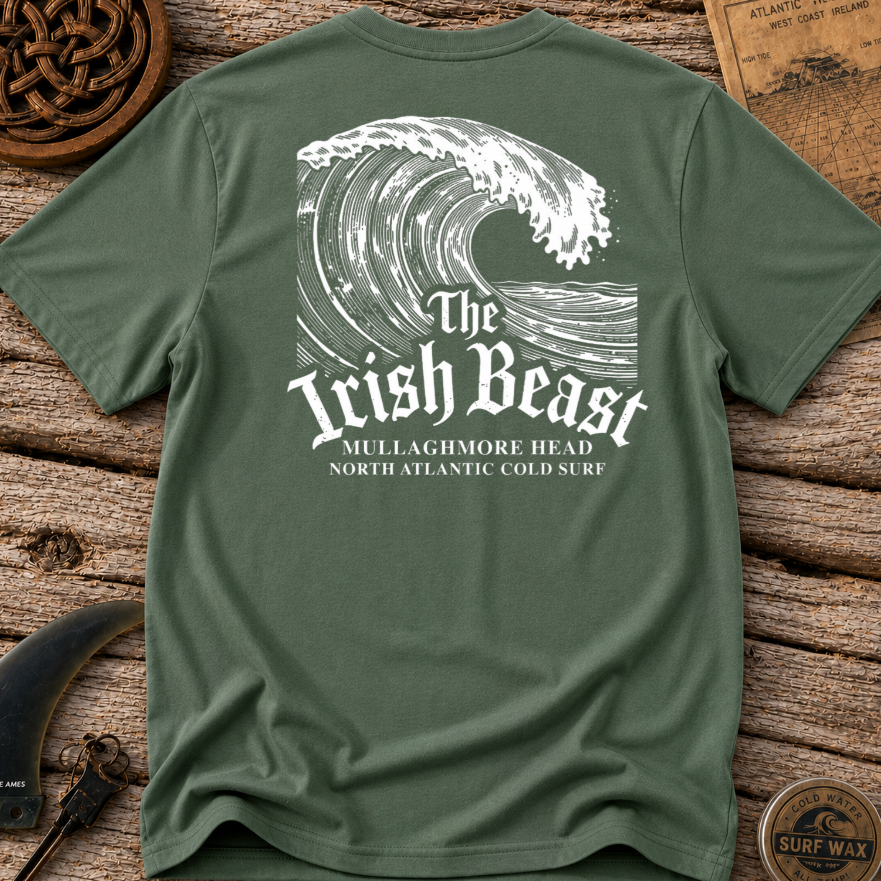 Mulligahmore The Irish Beast Surfing T-shirt