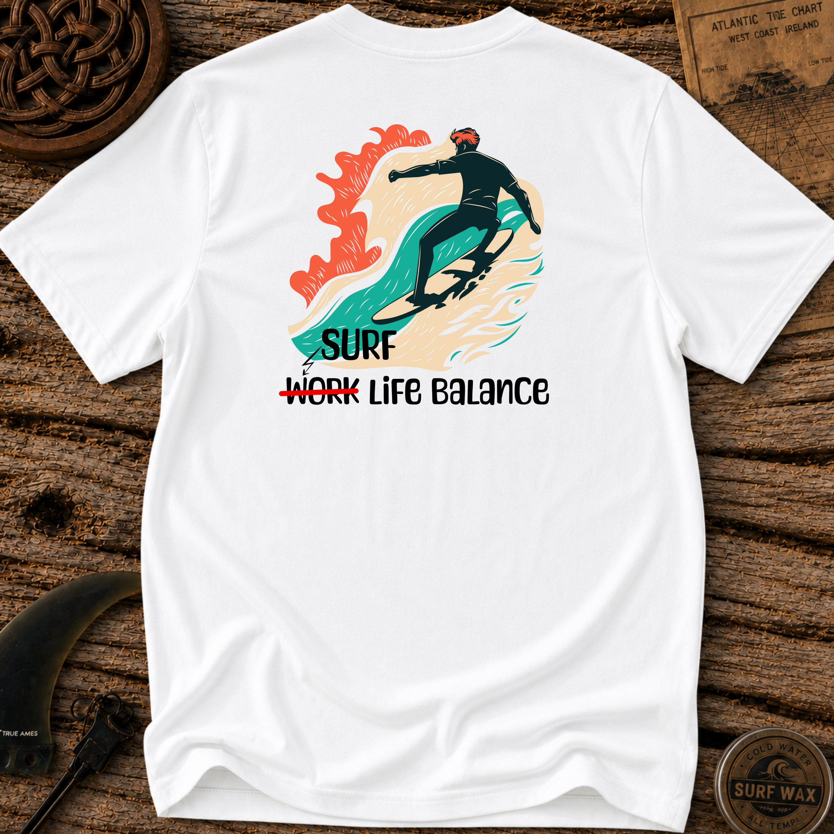Surf Life Balance Surfing T-shirt