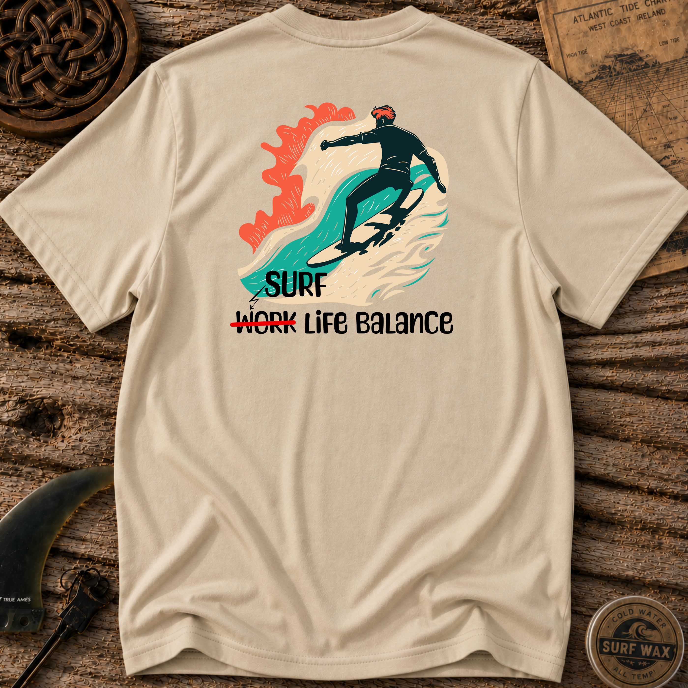 Surf Life Balance Surfing T-shirt