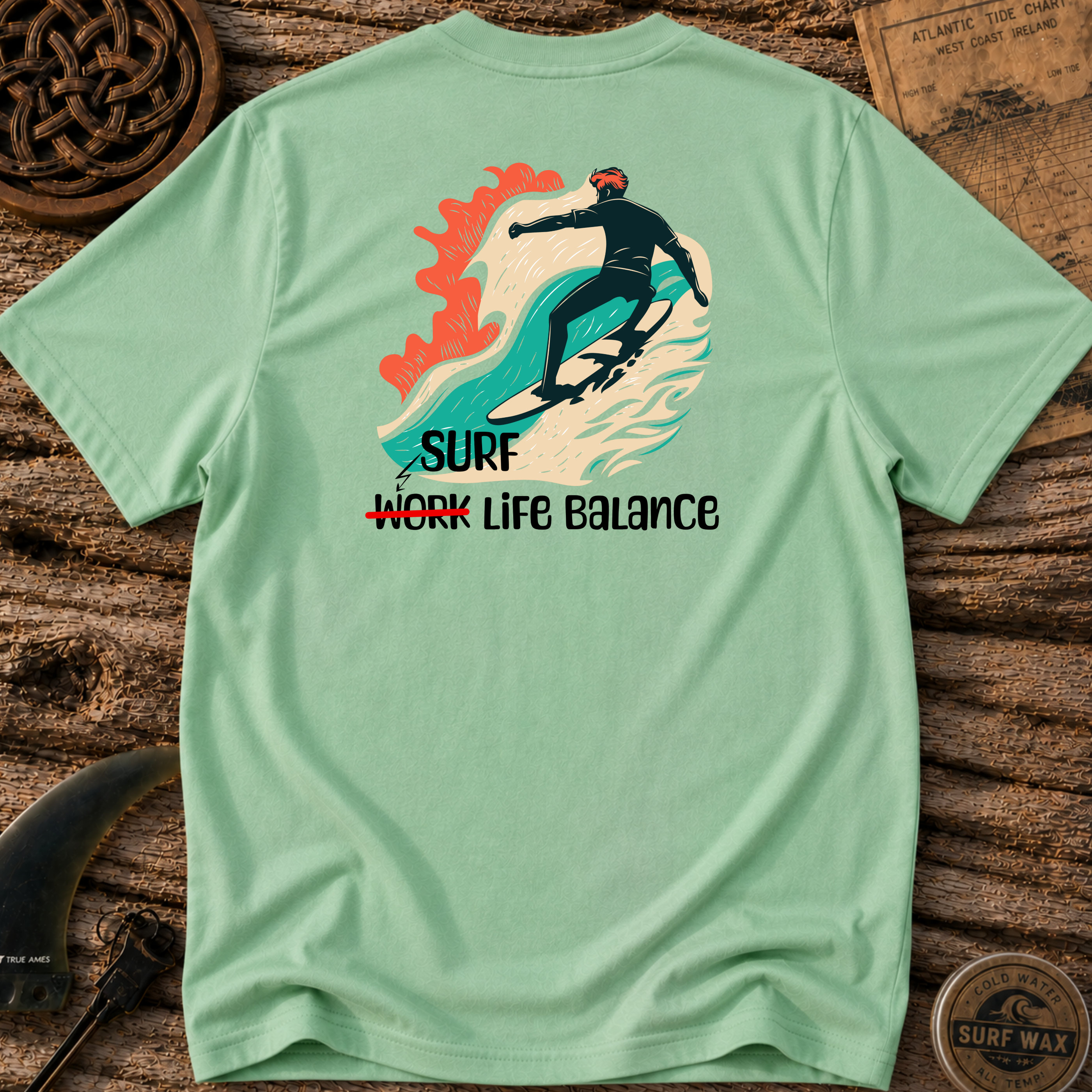 Surf Life Balance Surfing T-shirt