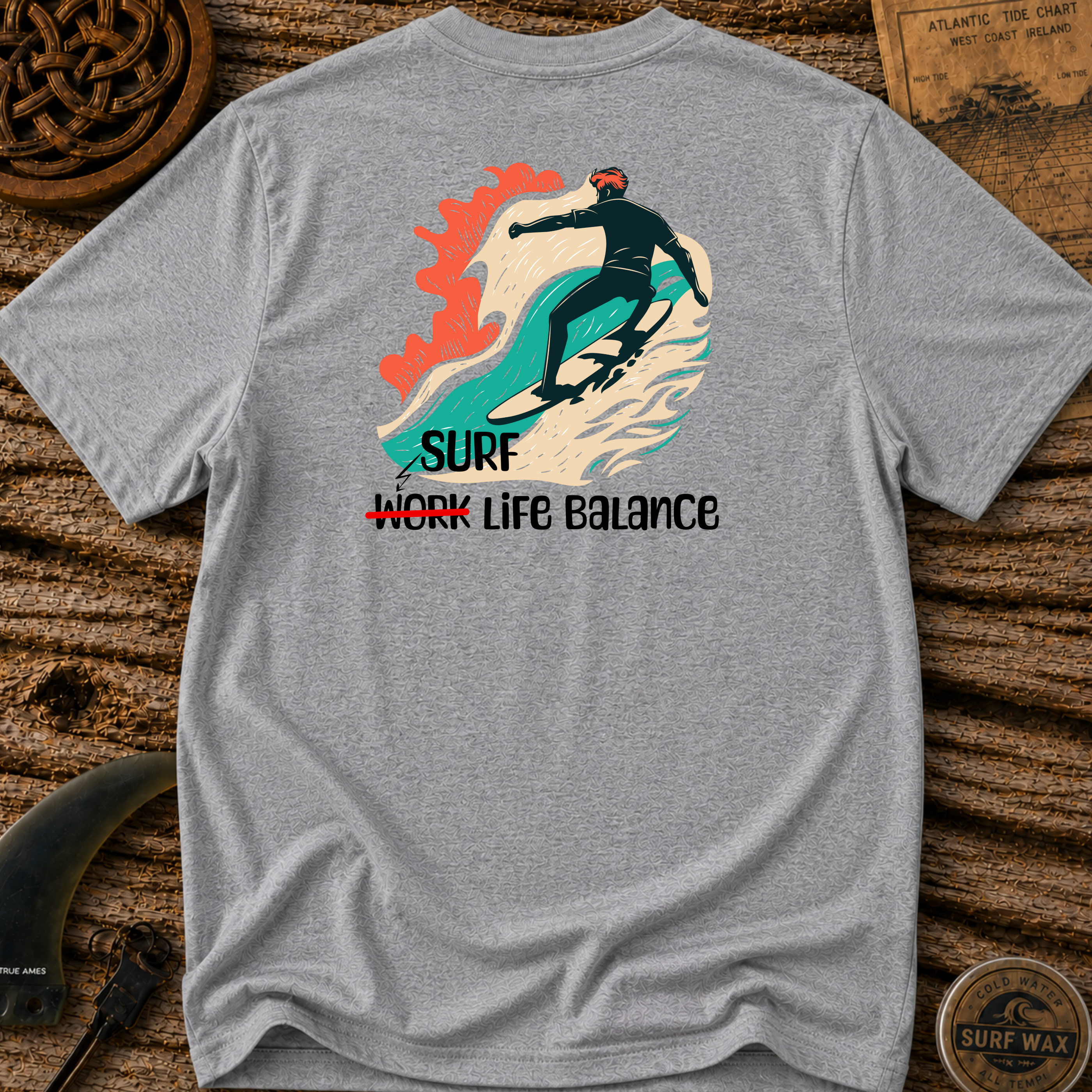 Surf Life Balance Surfing T-shirt