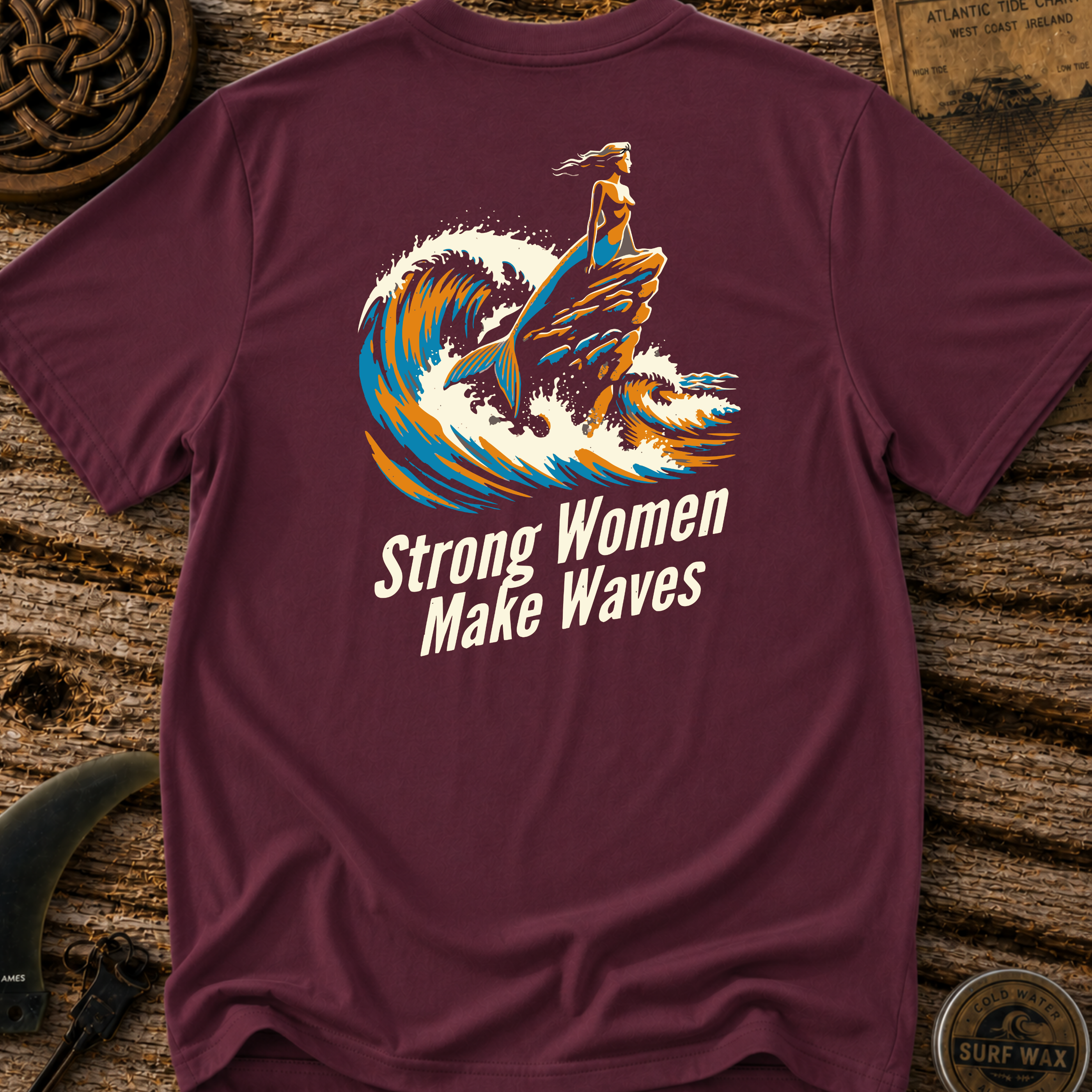 Strong Women Make Waves Surfing T-shirt