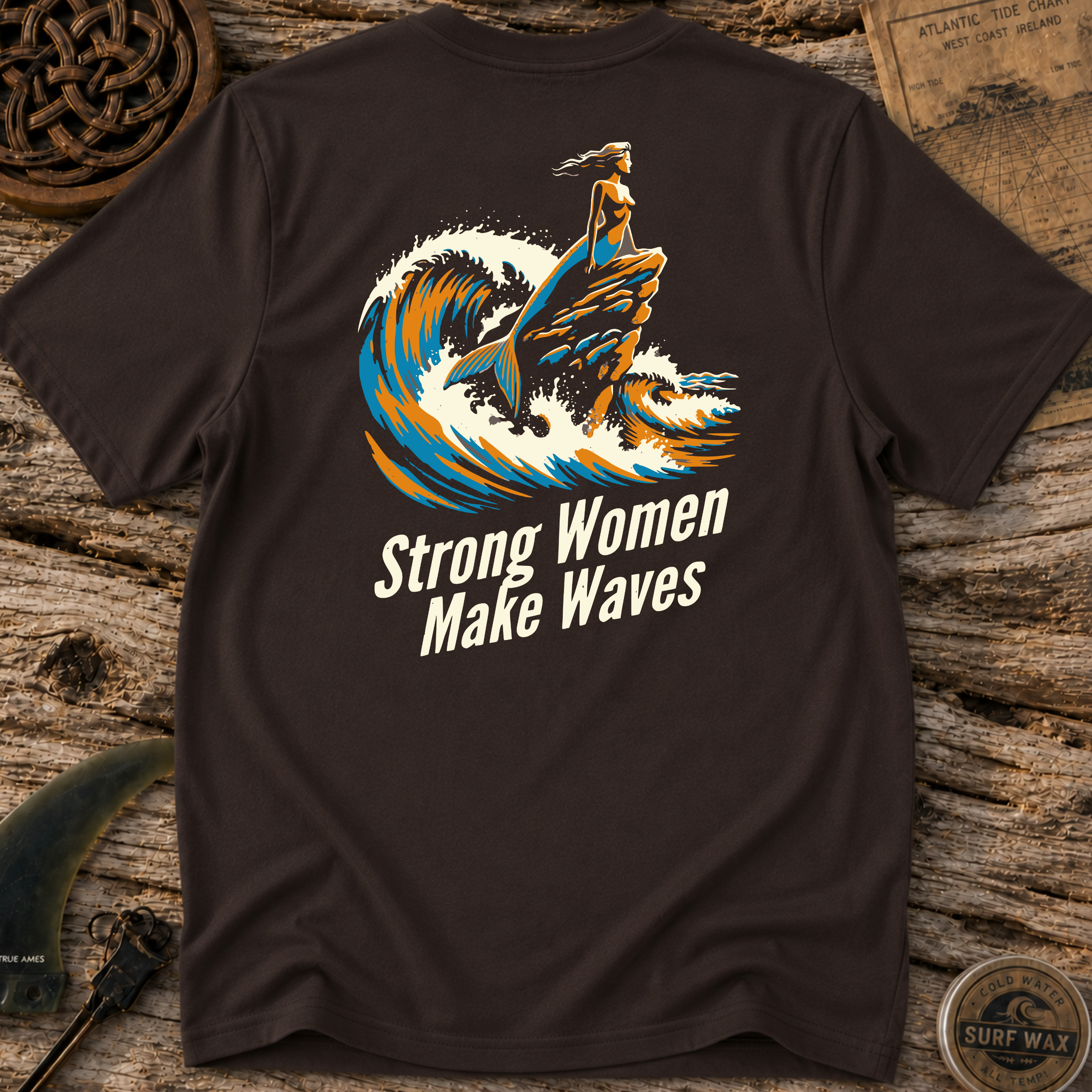 Strong Women Make Waves Surfing T-shirt