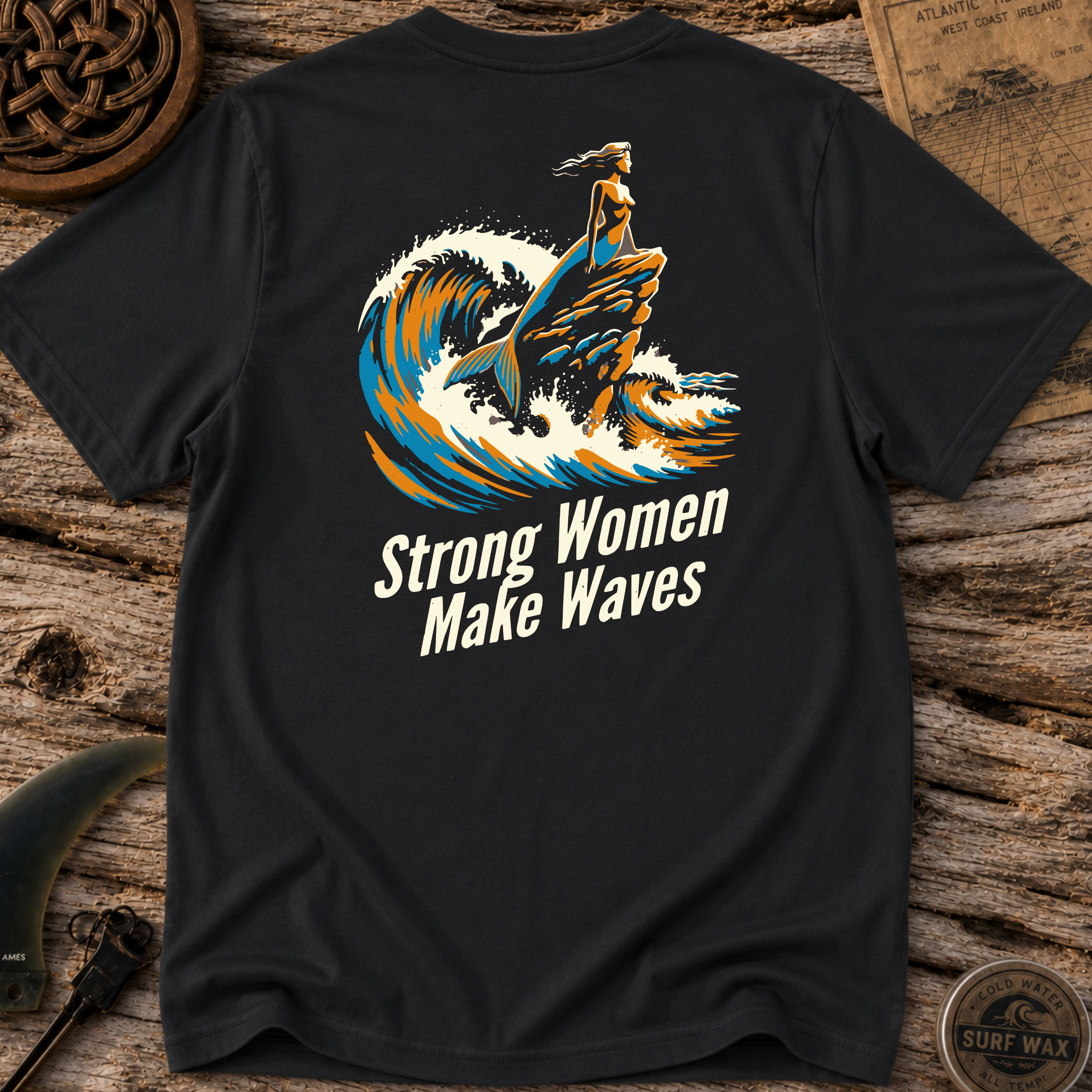 Strong Women Make Waves Surfing T-shirt