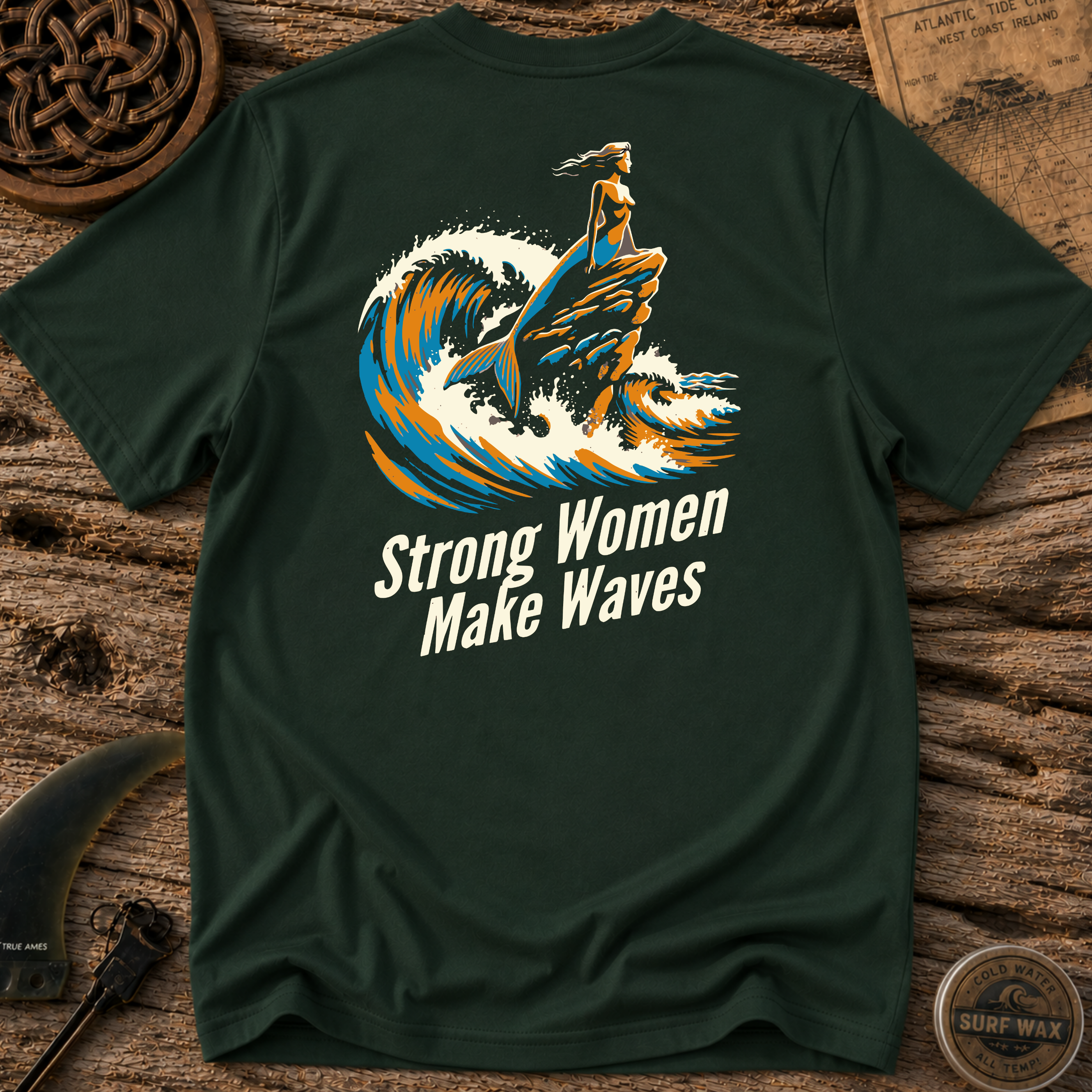 Strong Women Make Waves Surfing T-shirt