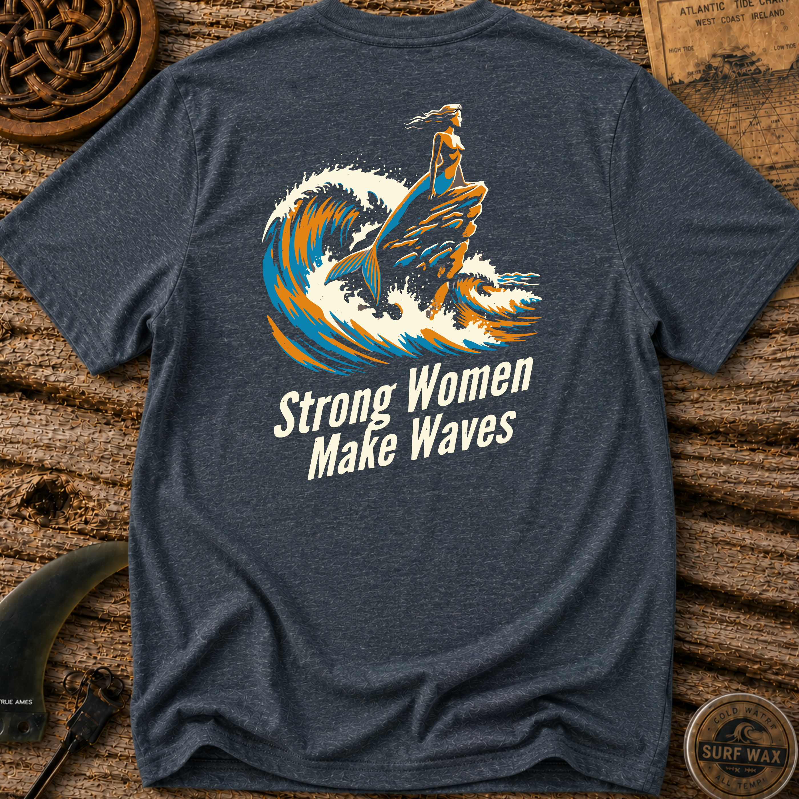 Strong Women Make Waves Surfing T-shirt