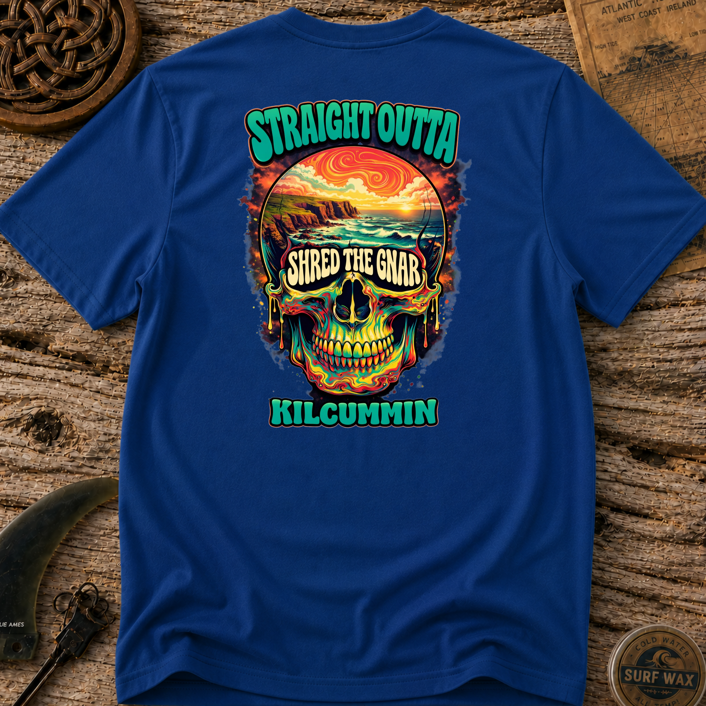 Shred the Gnar Straight Outta Kilcummin Surfing T-shirt