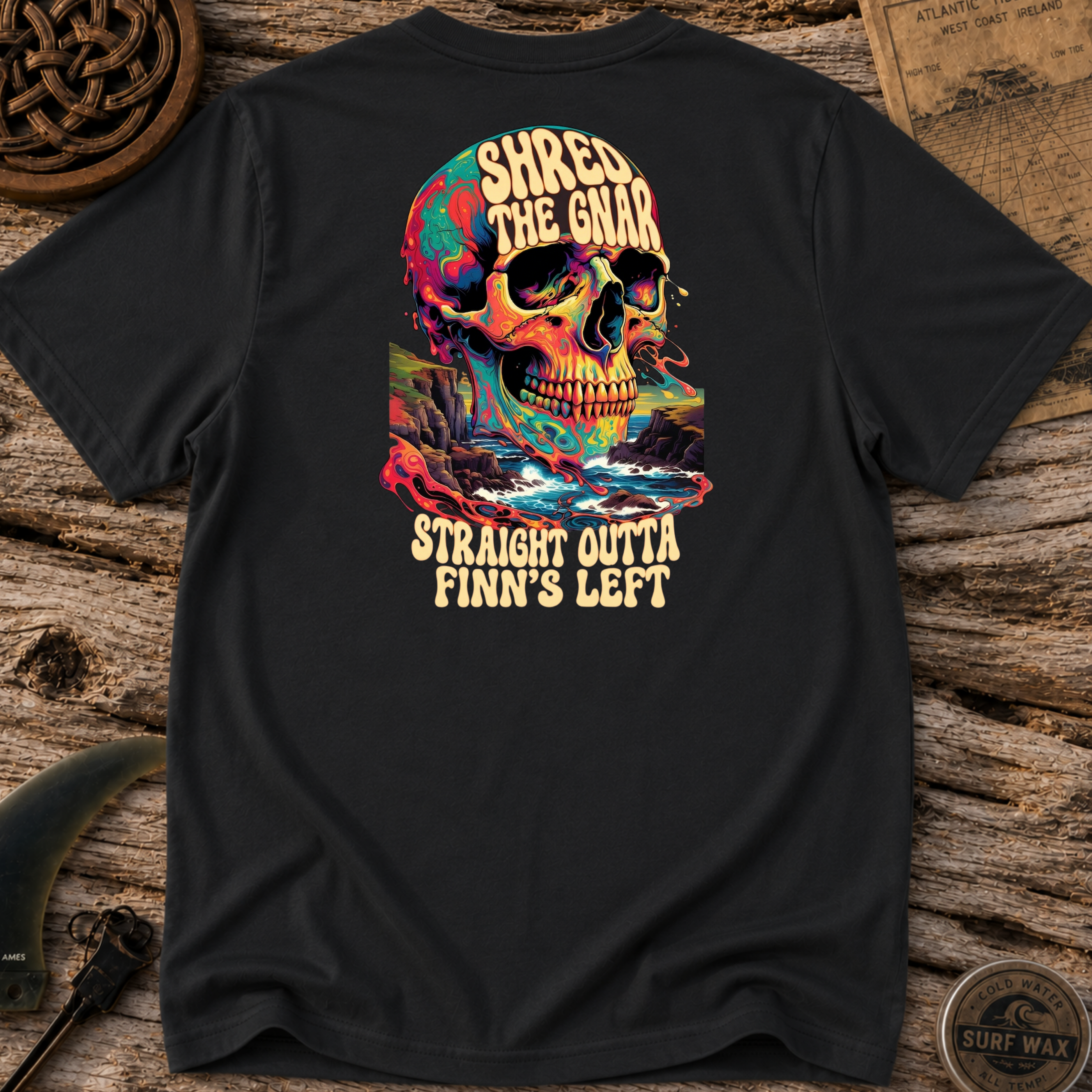Straight Outta Finn's Left Surfing T-shirt
