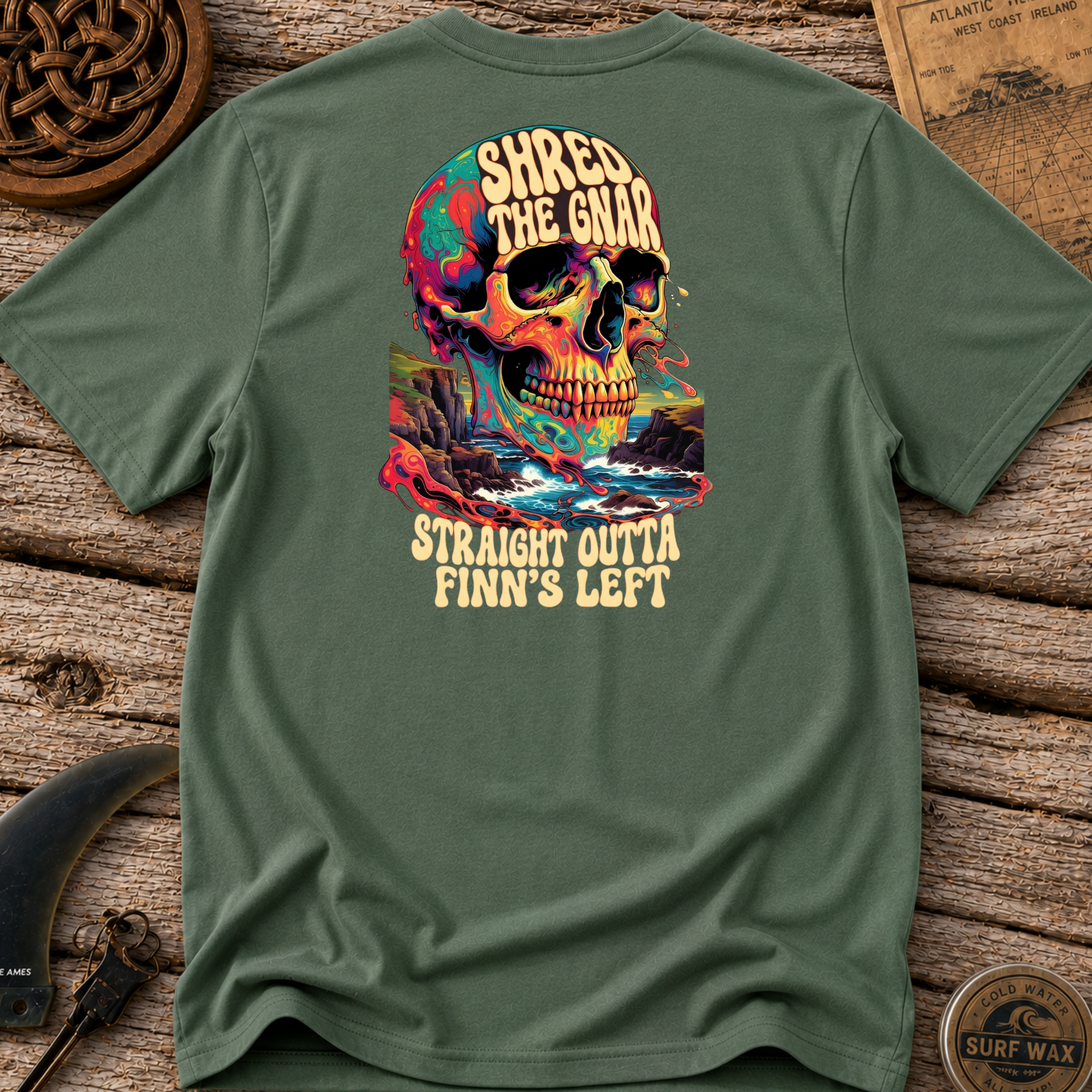 Straight Outta Finn's Left Surfing T-shirt