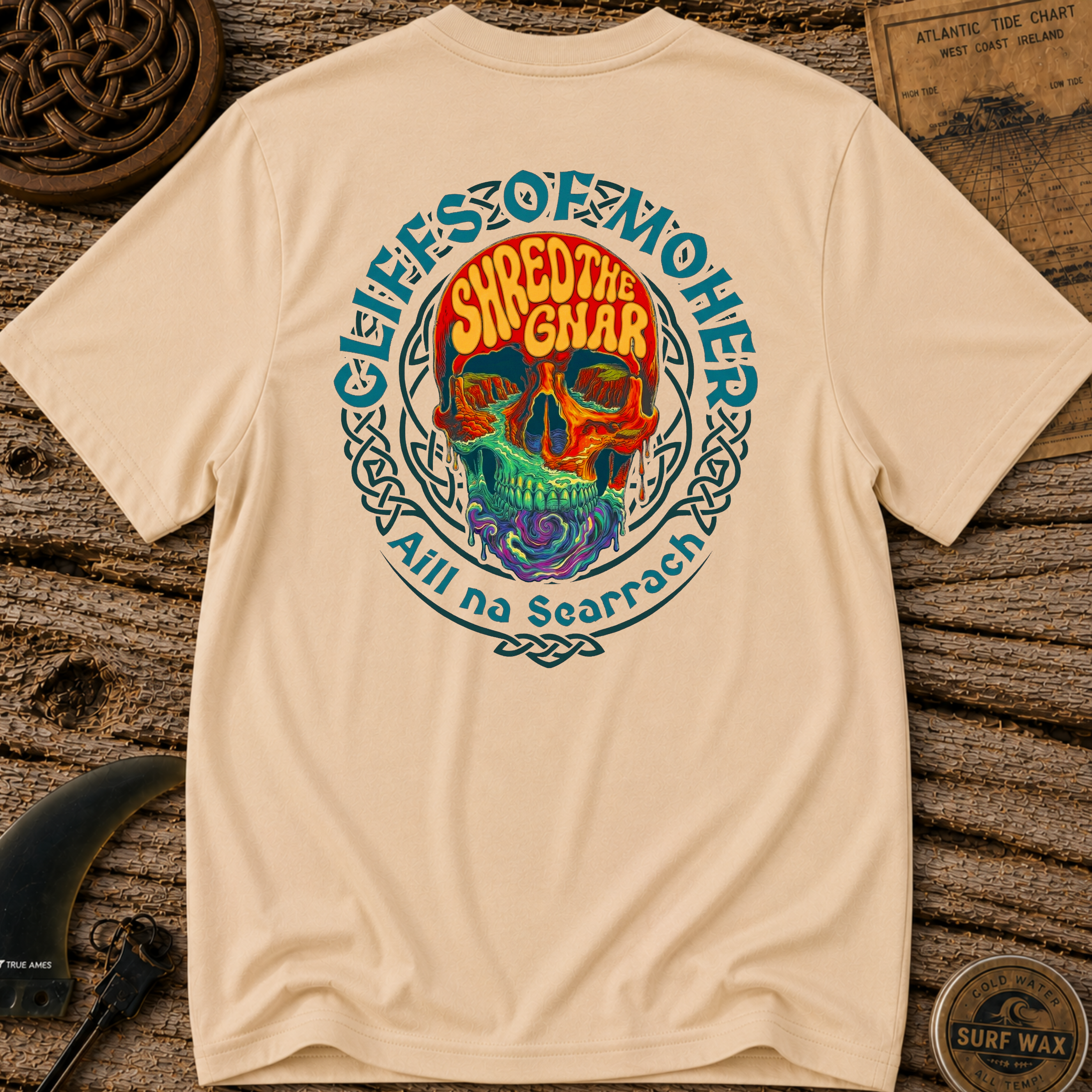 Straight Outta Cliffs Of Moher Surfing T-shirt