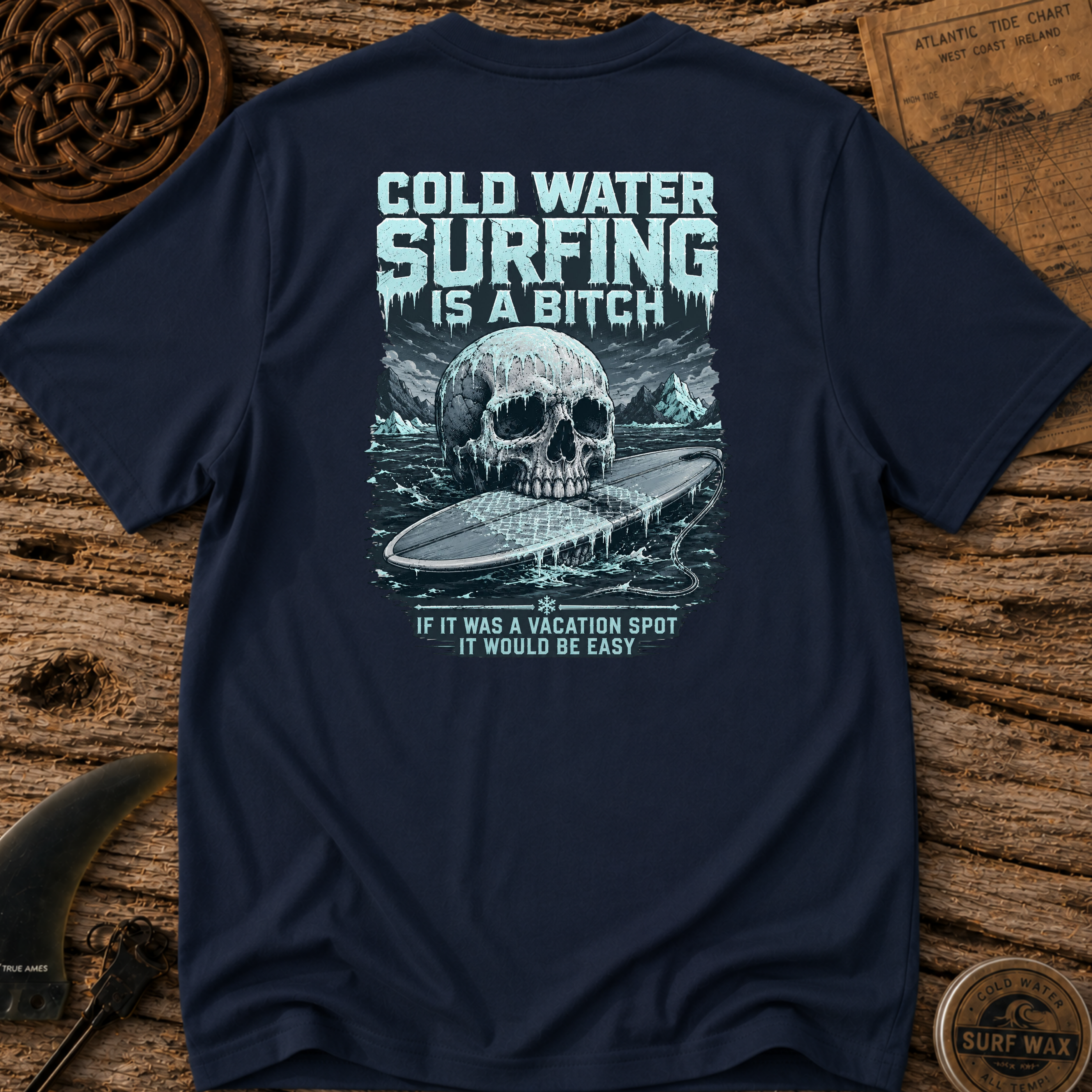 Cold Water Surfing Is a Bi*** Surfing T-shirt