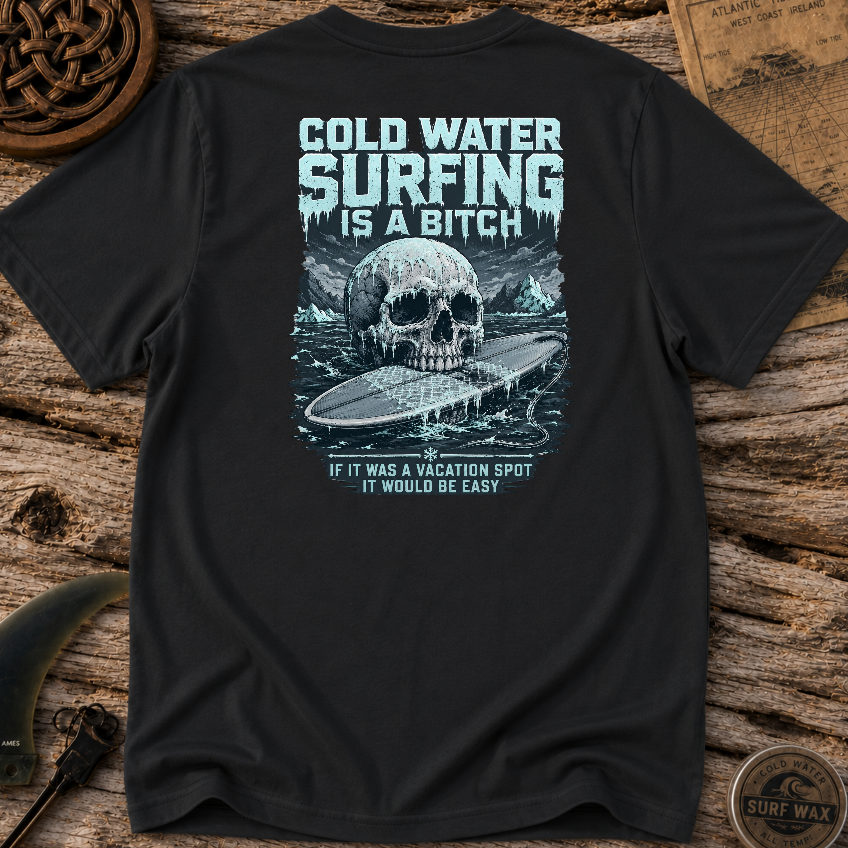Cold Water Surfing Is a Bi*** Surfing T-shirt