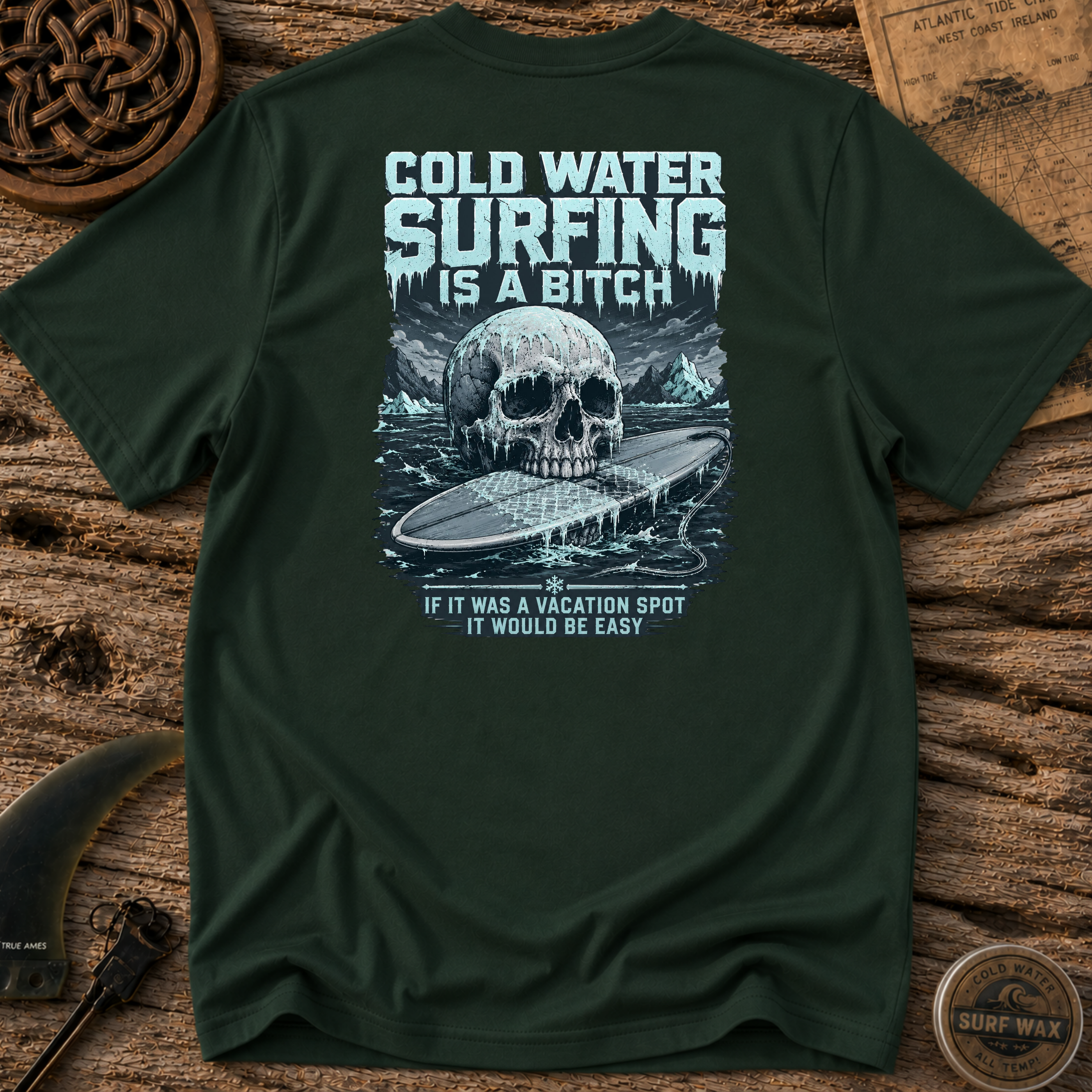 Cold Water Surfing Is a Bi*** Surfing T-shirt