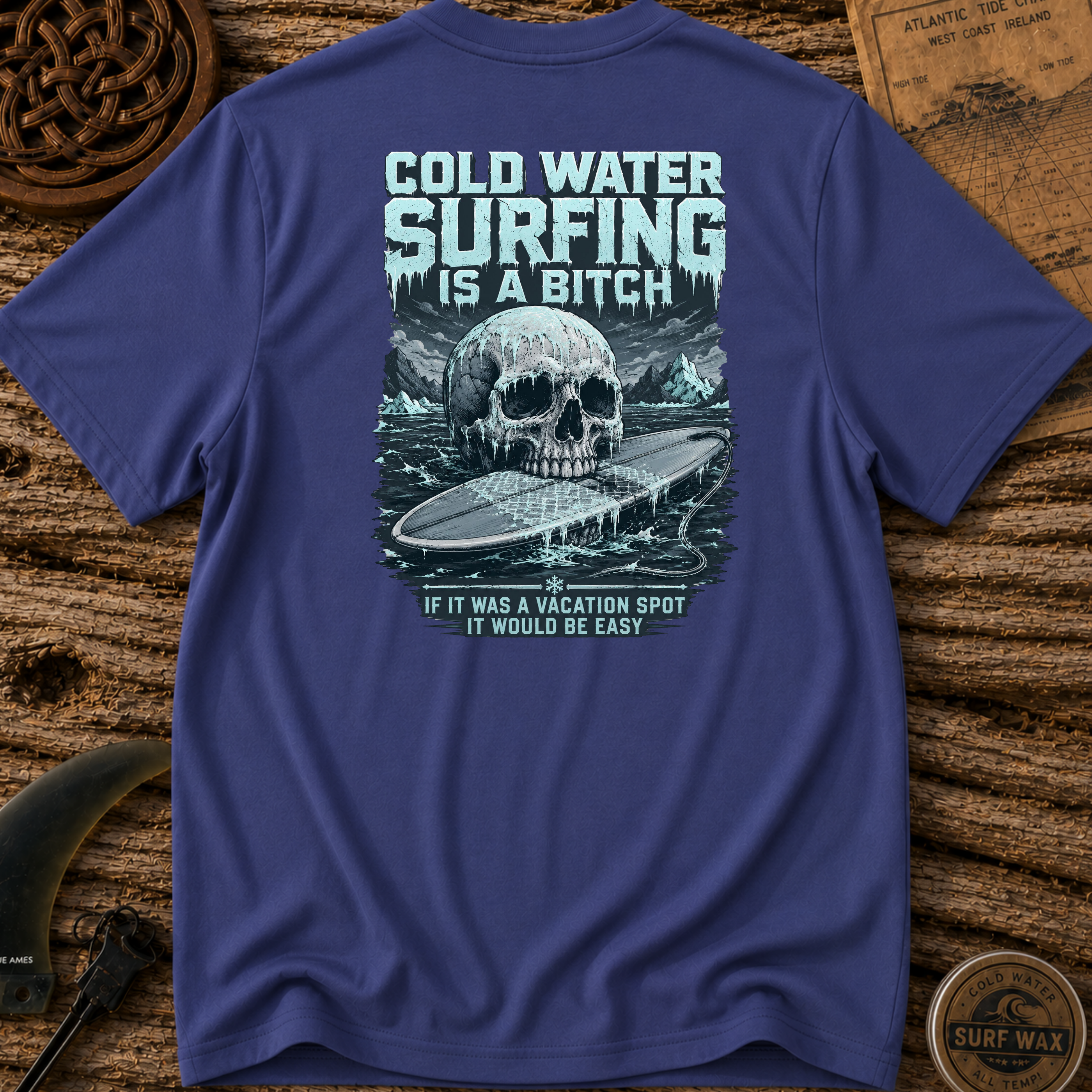 Cold Water Surfing Is a Bi*** Surfing T-shirt