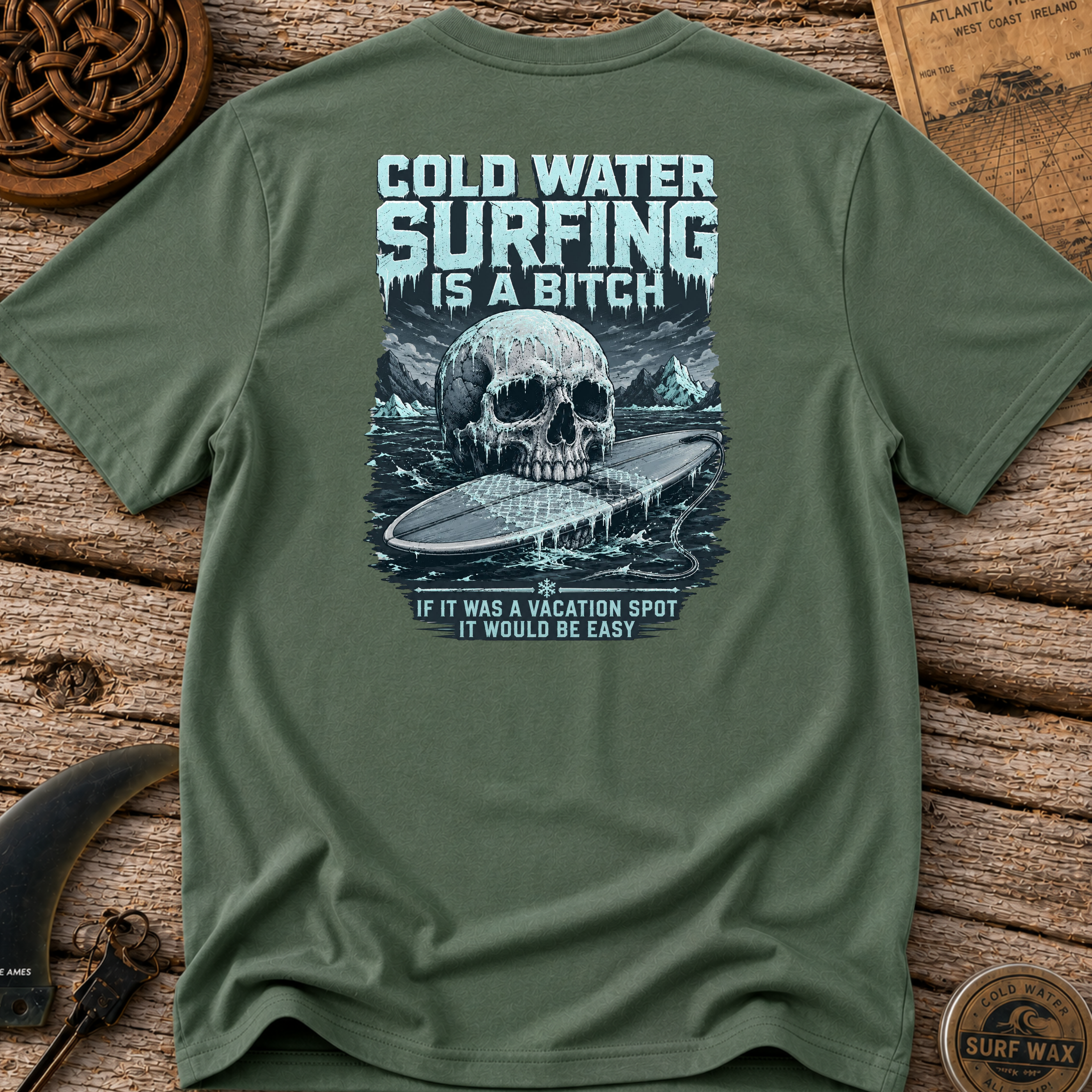 Cold Water Surfing Is a Bi*** Surfing T-shirt