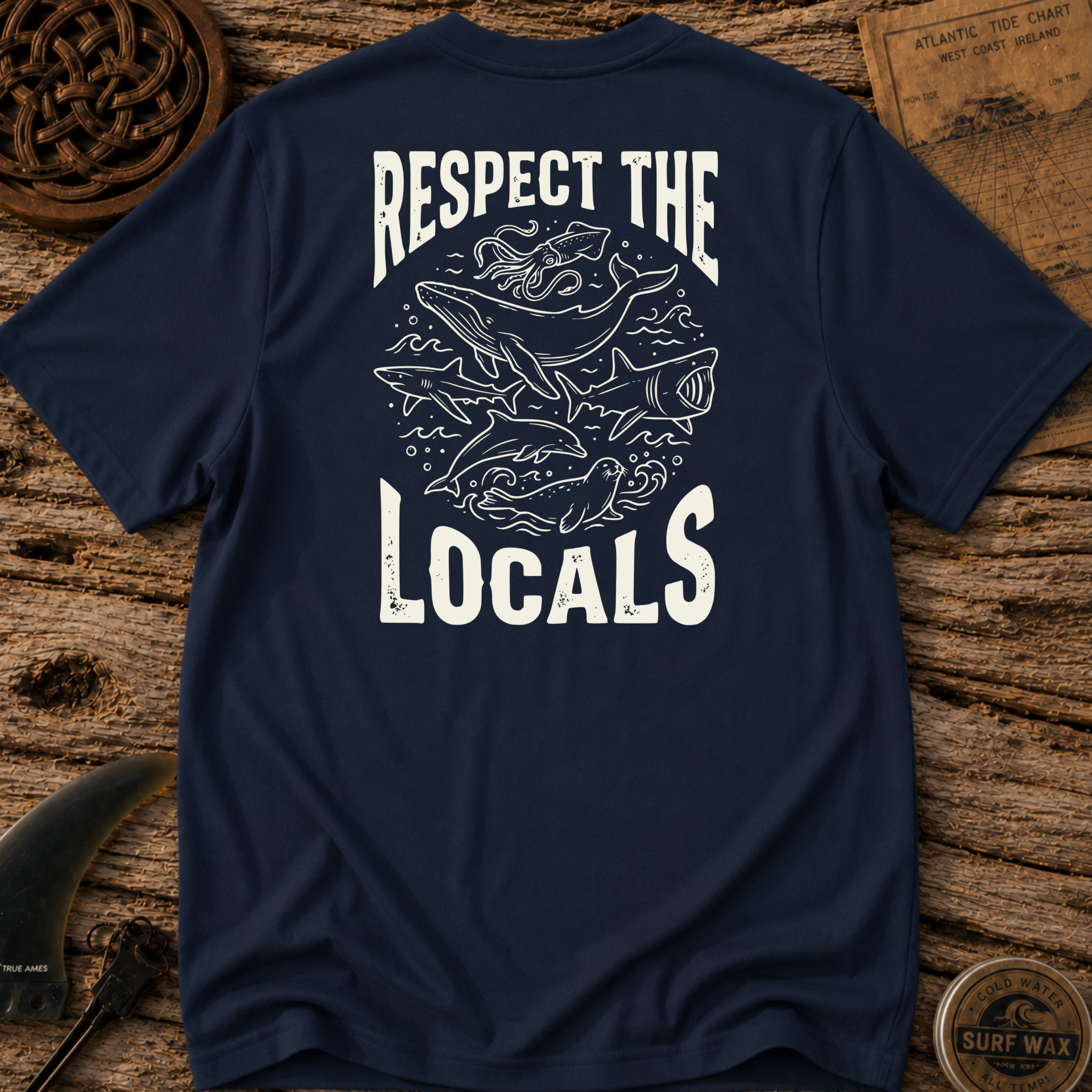 Respect The Local Wildlife Surfing T-shirt