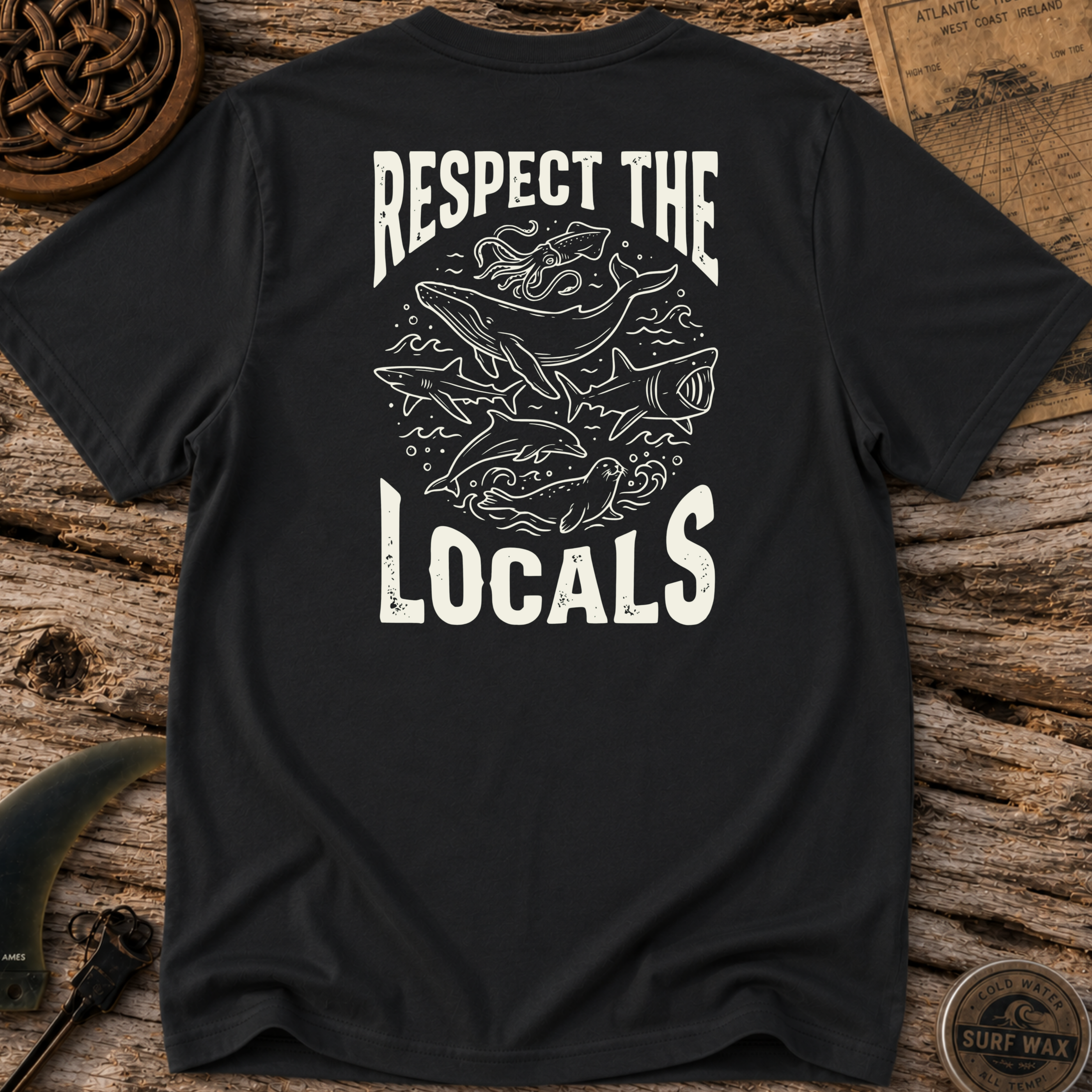 Respect The Local Wildlife Surfing T-shirt