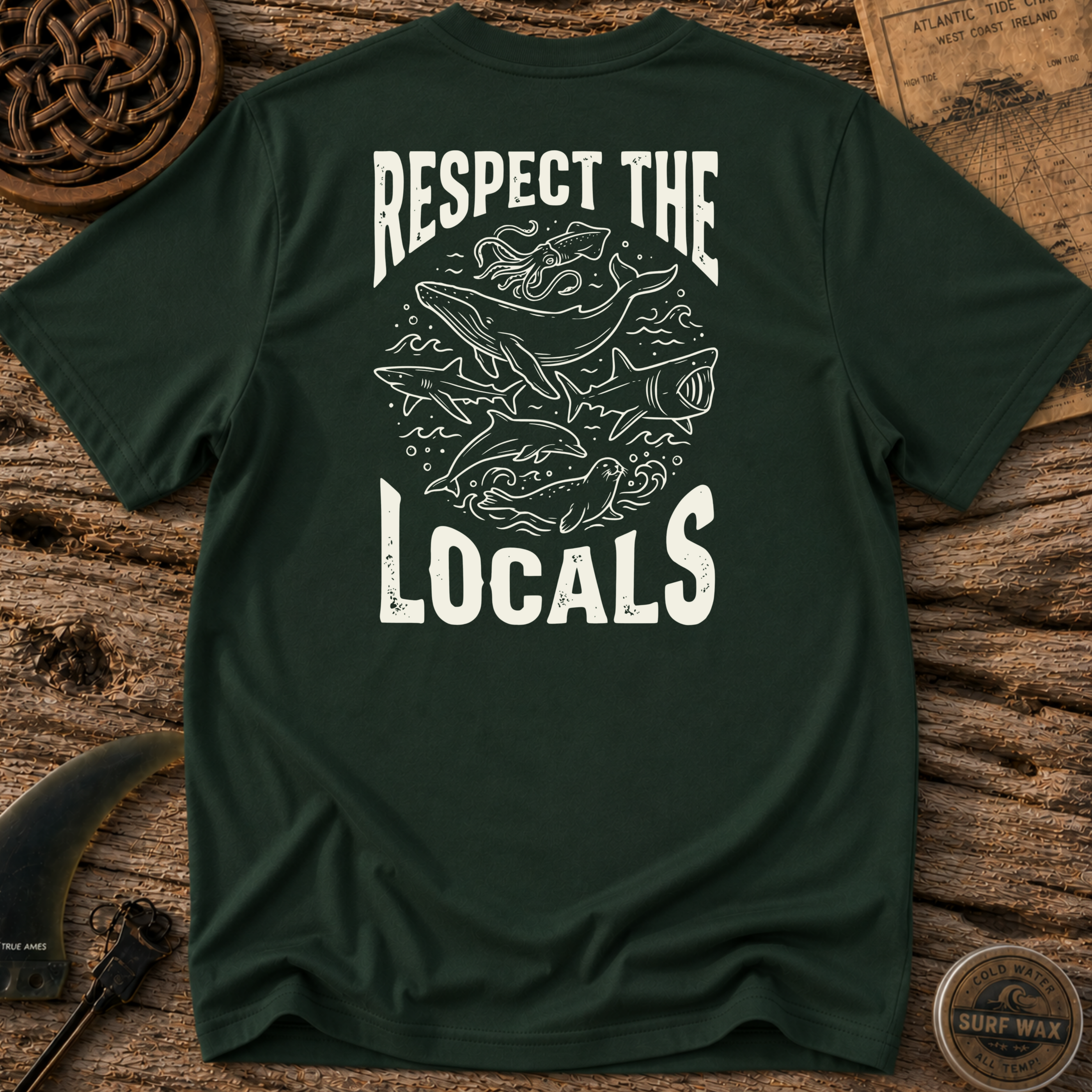 Respect The Local Wildlife Surfing T-shirt