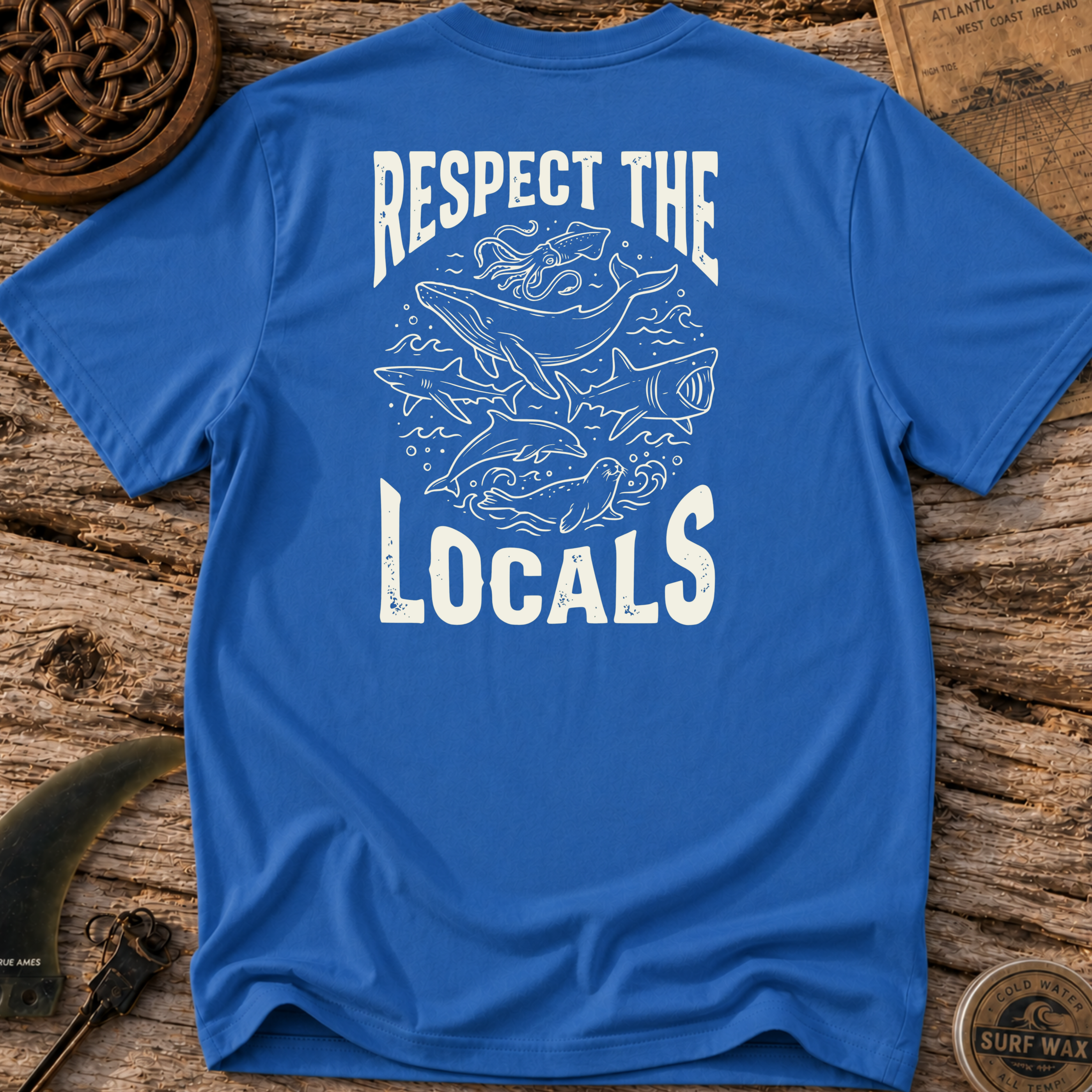 Respect The Local Wildlife Surfing T-shirt