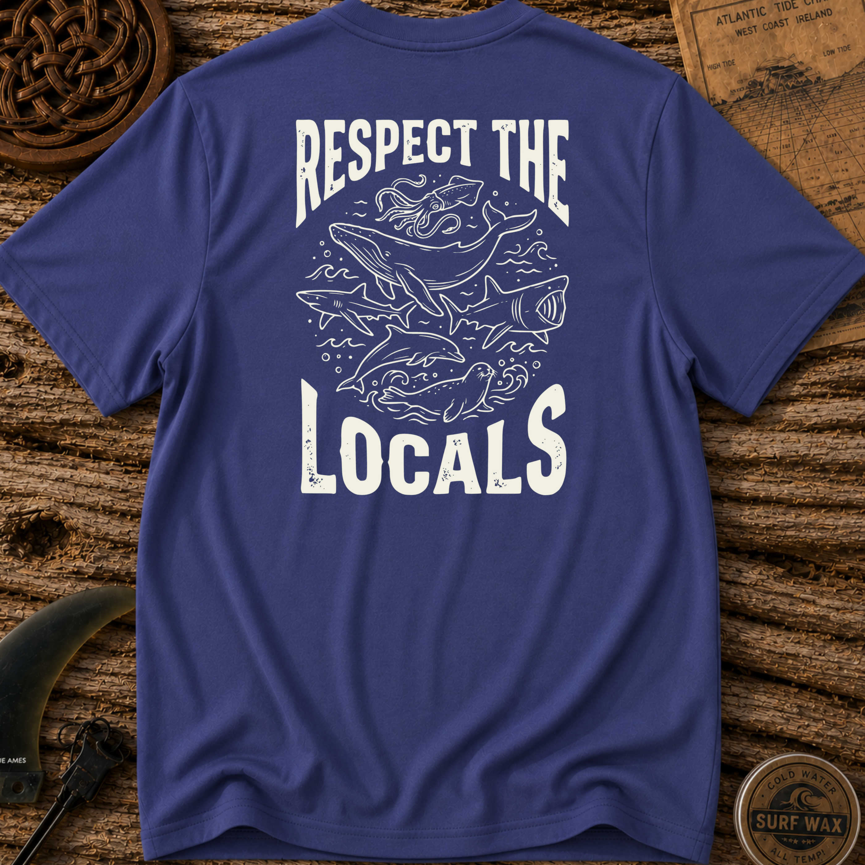 Respect The Local Wildlife Surfing T-shirt