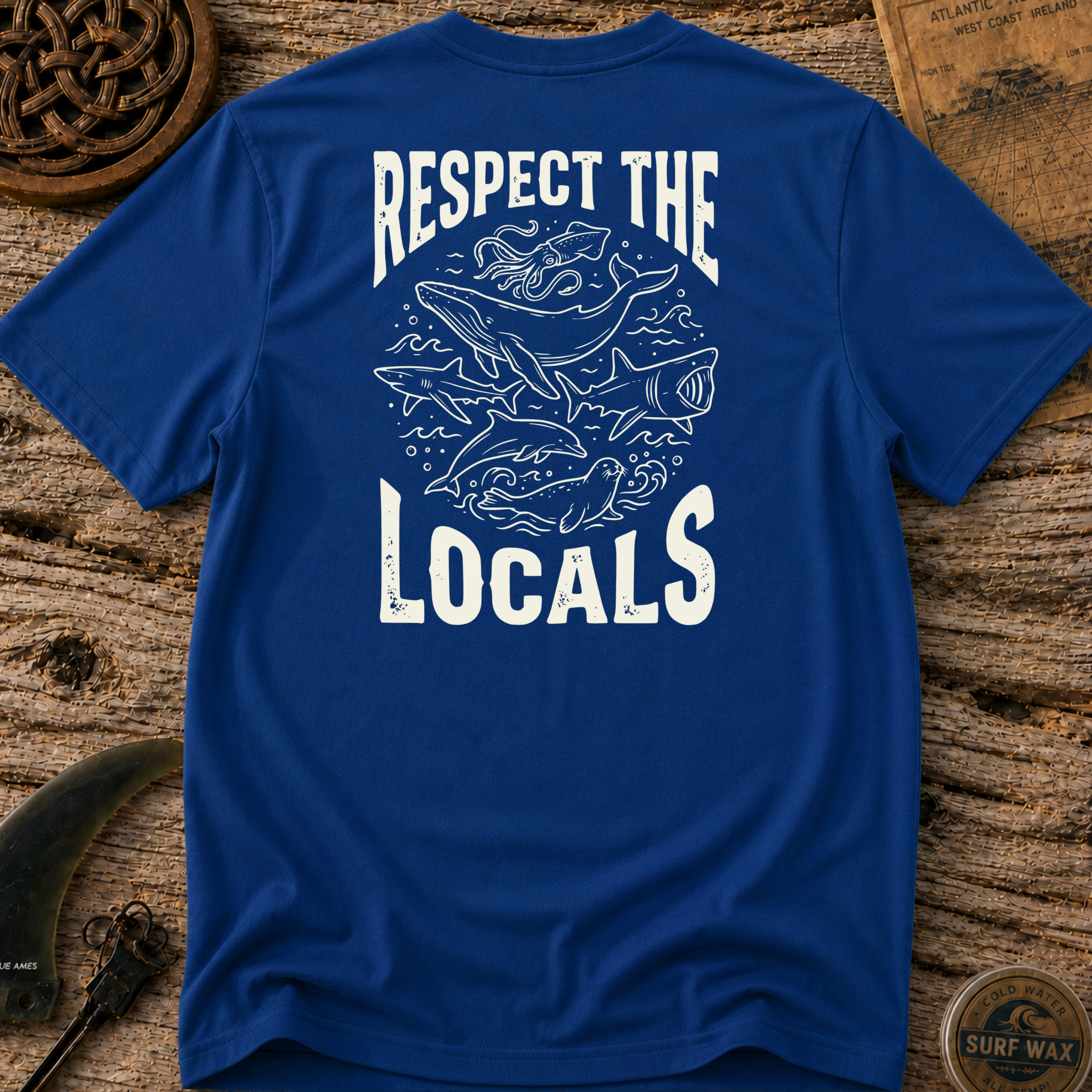 Respect The Local Wildlife Surfing T-shirt