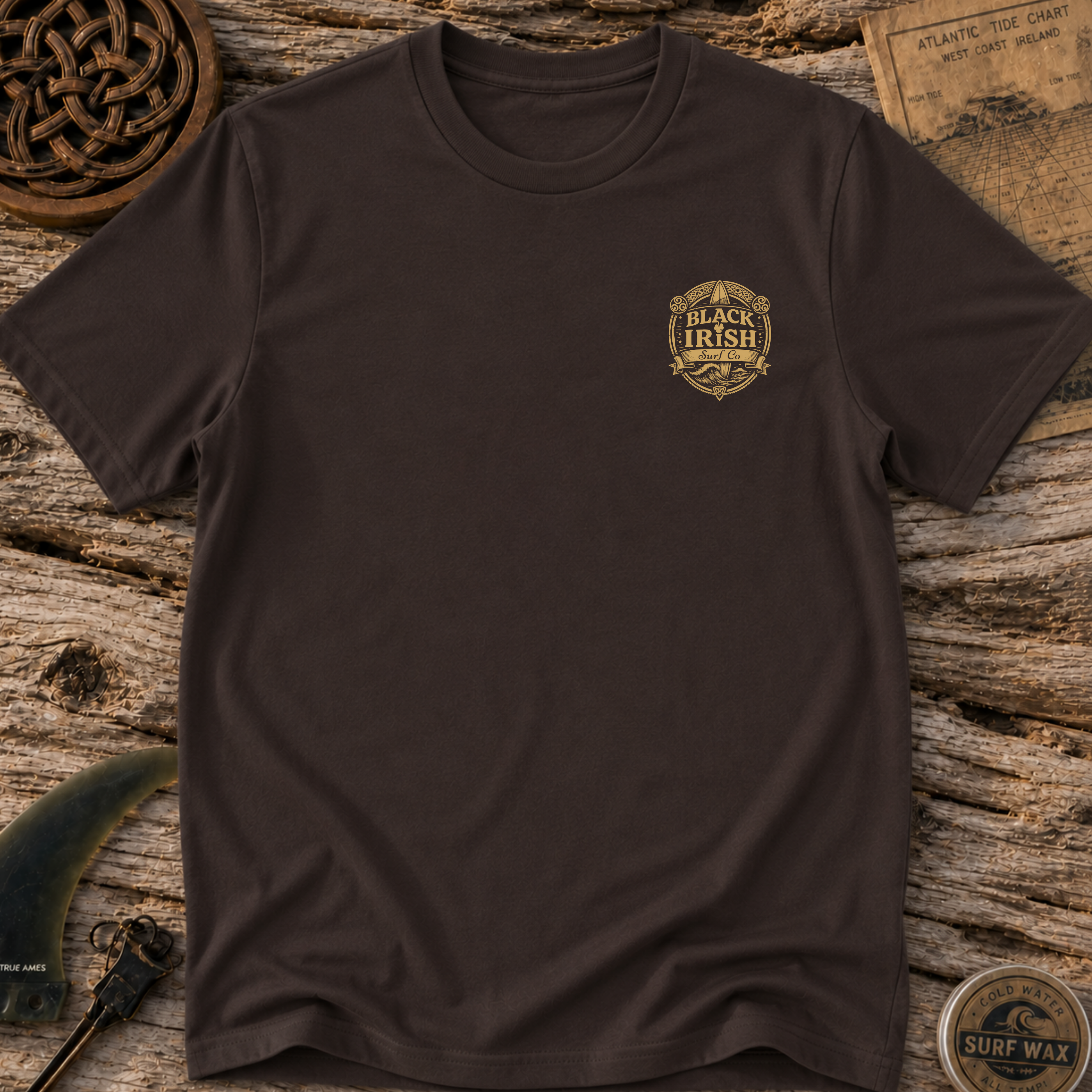 Black Irish Surf Co. Cliffs Of Moher Surfing T-shirt