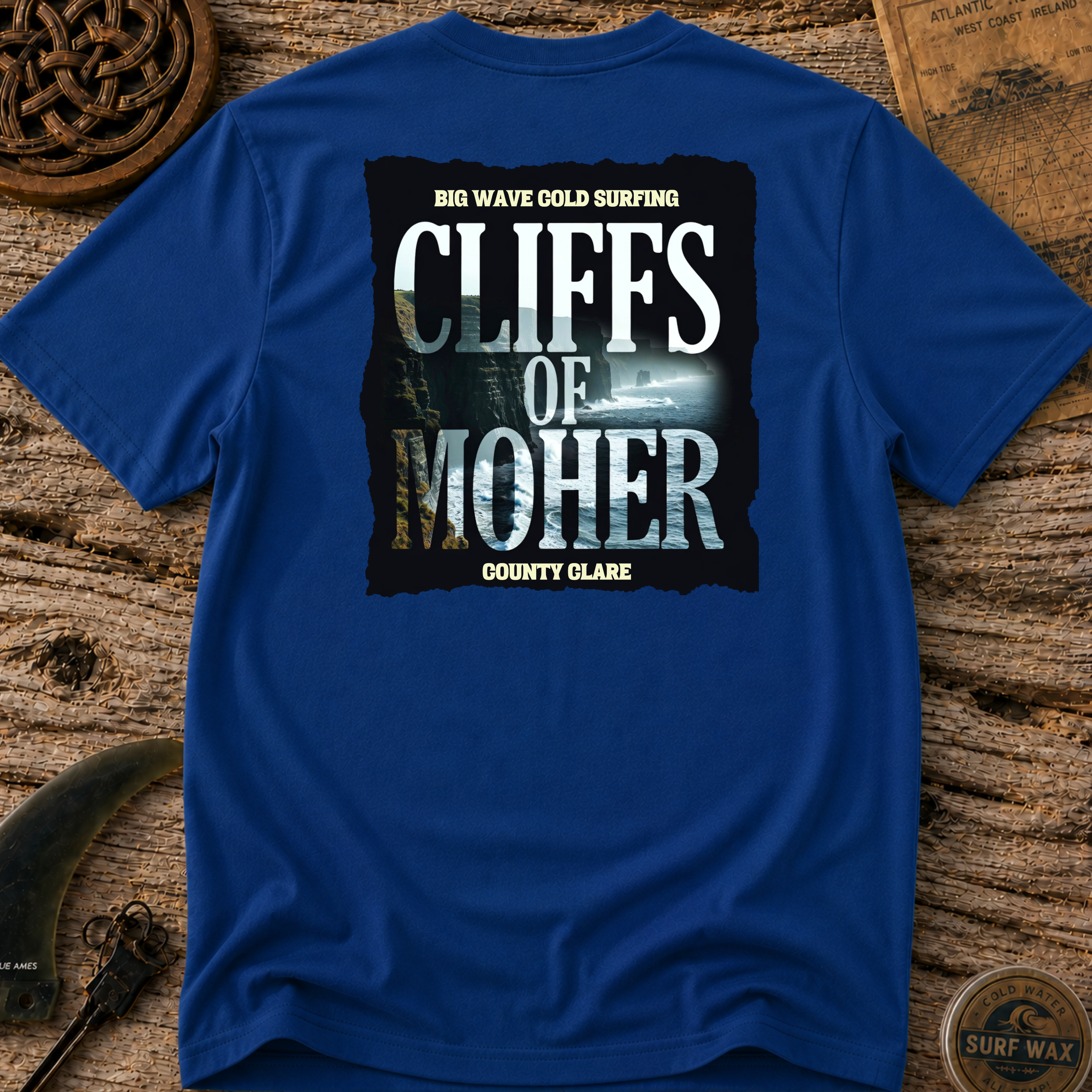Black Irish Surf Co. Cliffs Of Moher Surfing T-shirt