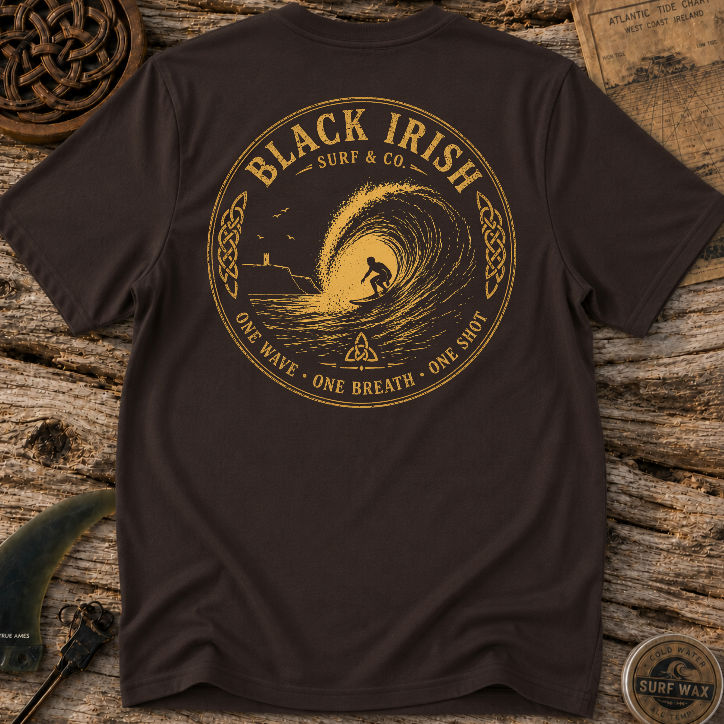 One Wave One Shot  Surfing T-shirt