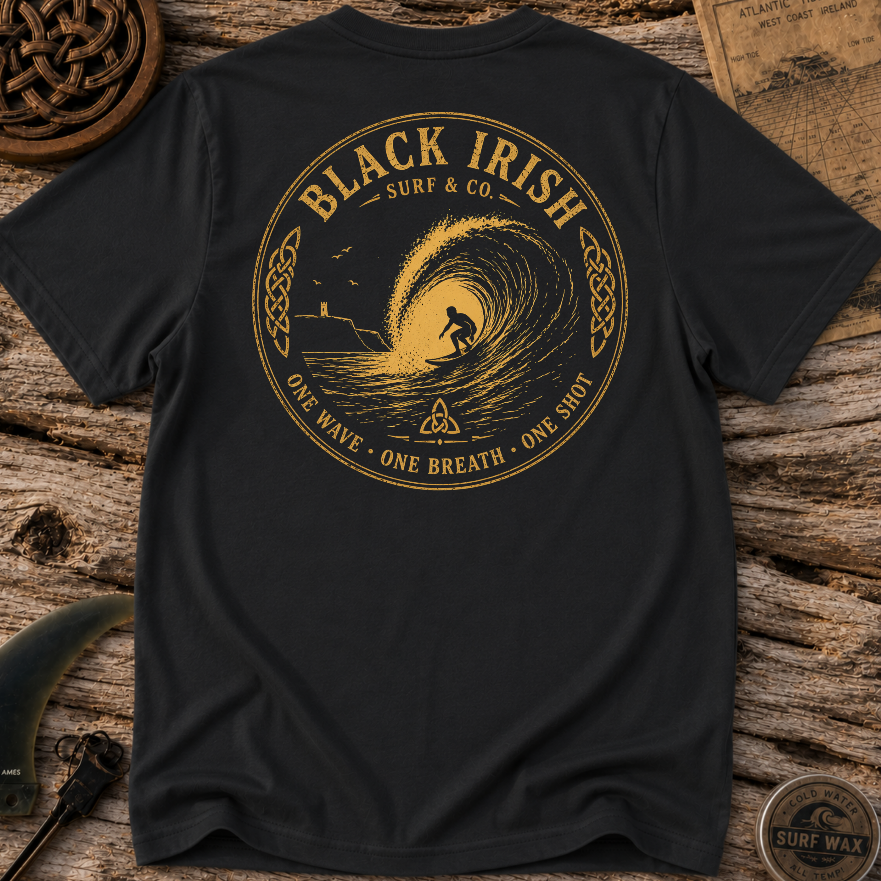 One Wave One Shot  Surfing T-shirt