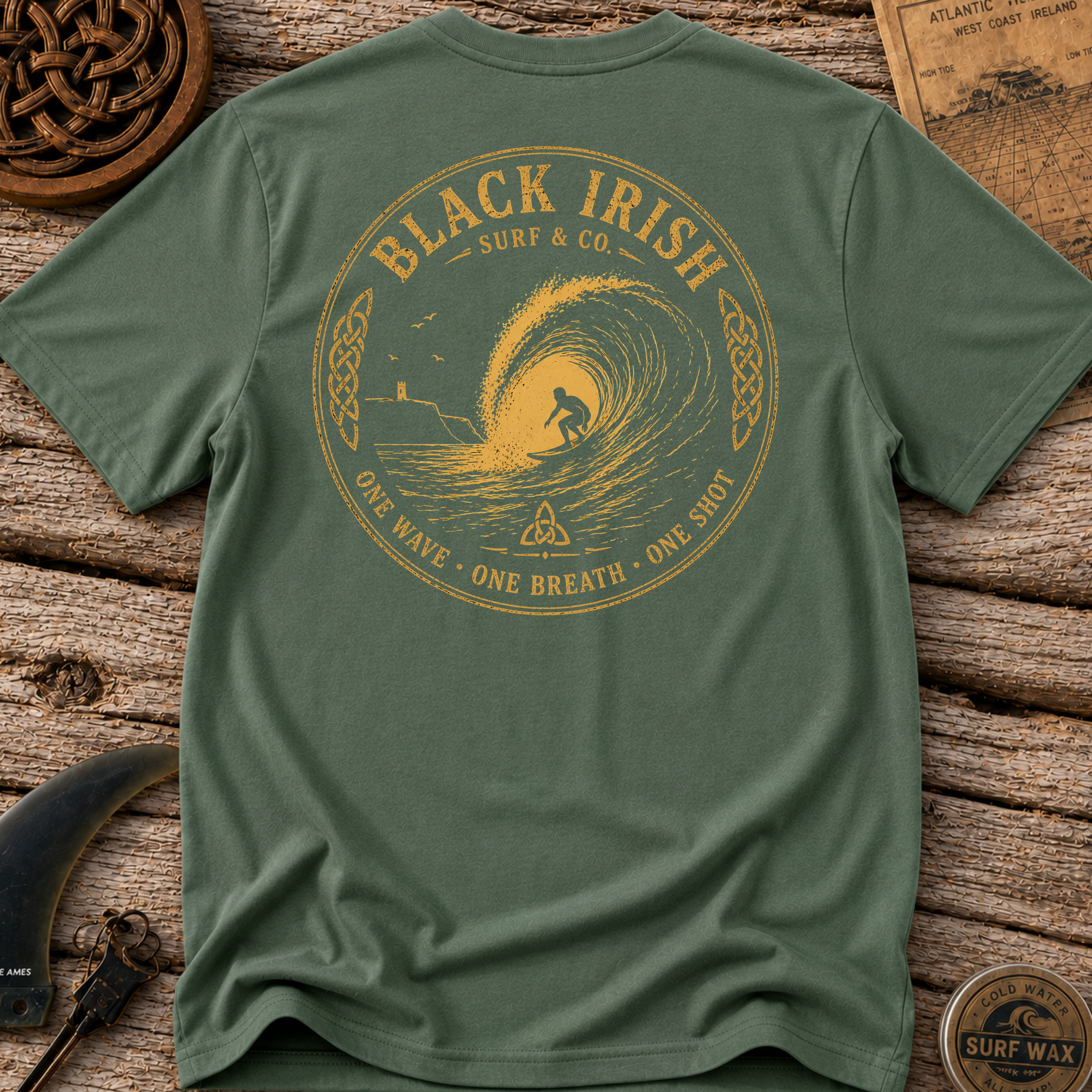 One Wave One Shot  Surfing T-shirt