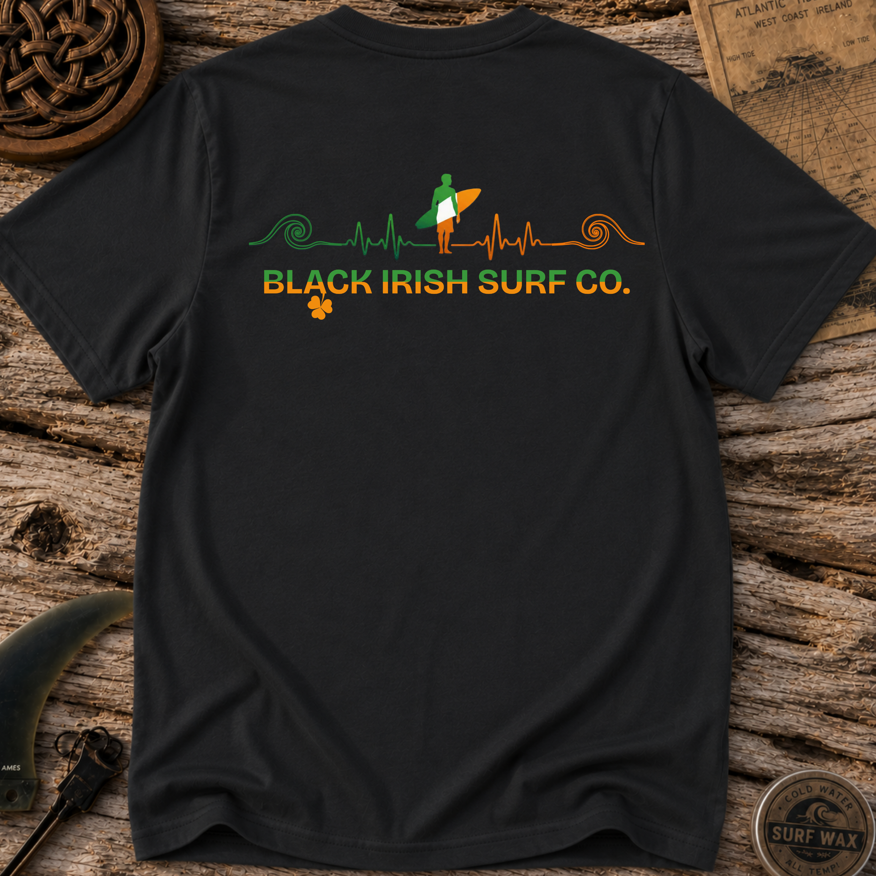 Celtic Heartline Surfing T-shirt