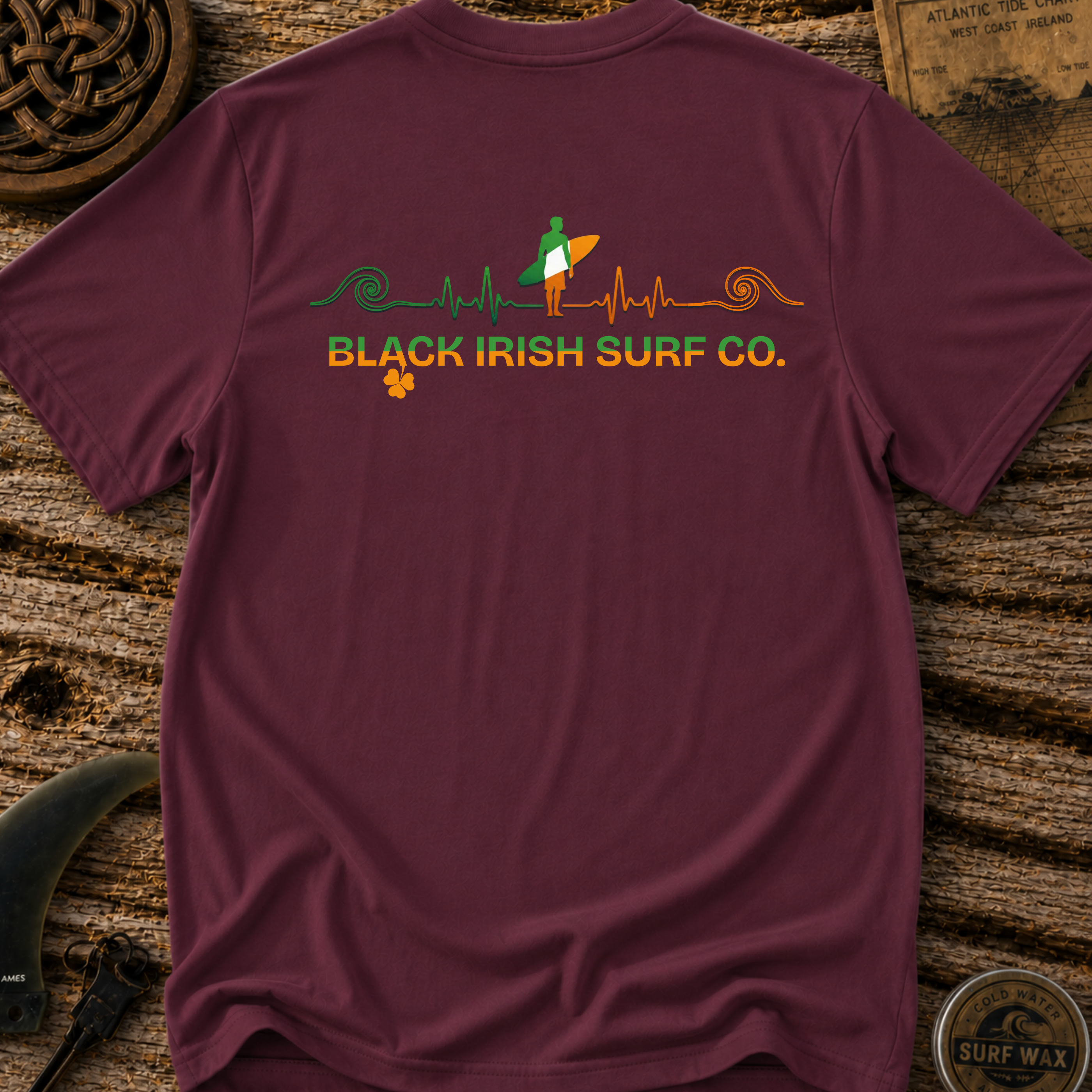 Celtic Heartline Surfing T-shirt