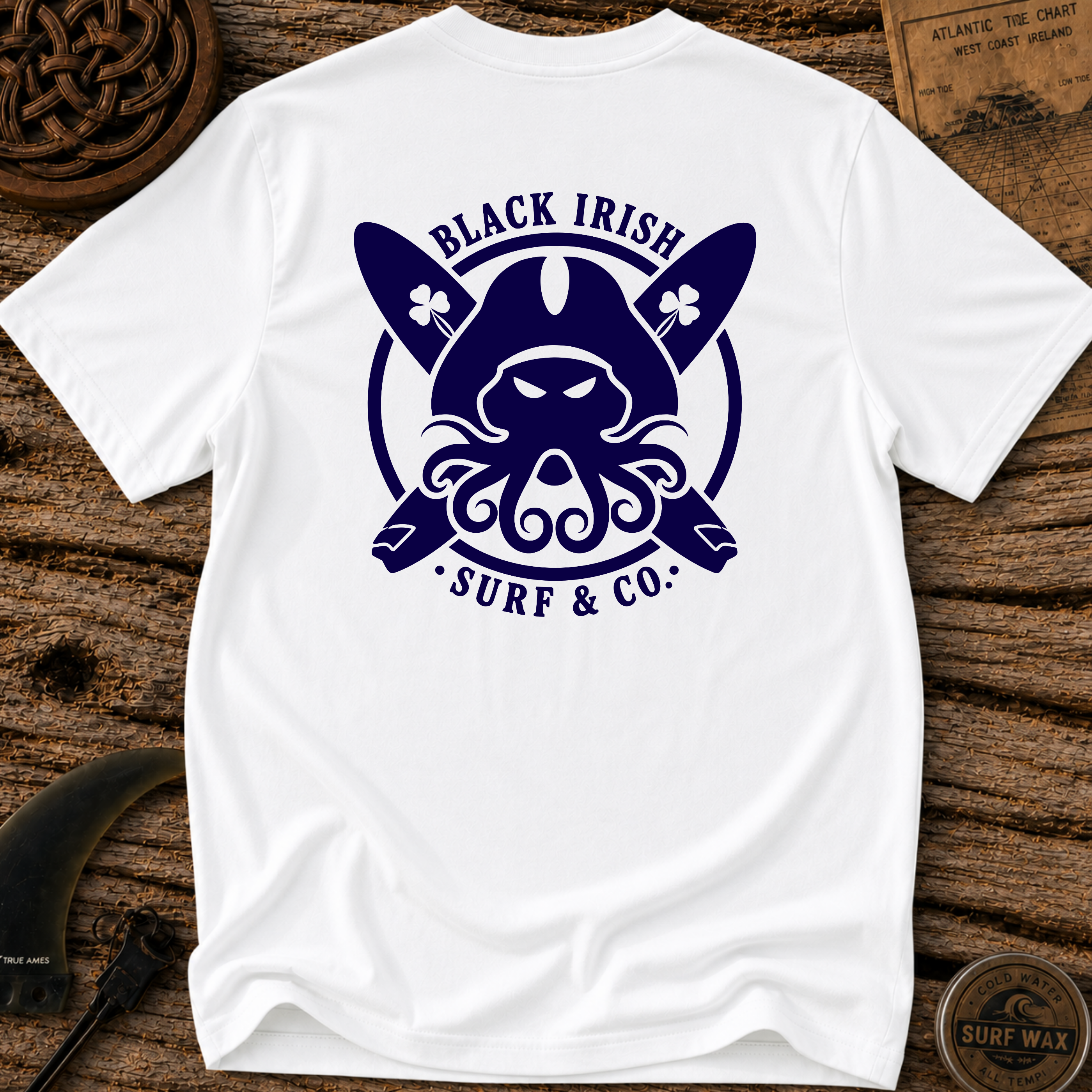 Black Irish Surf Co. Octopirate T-shirt