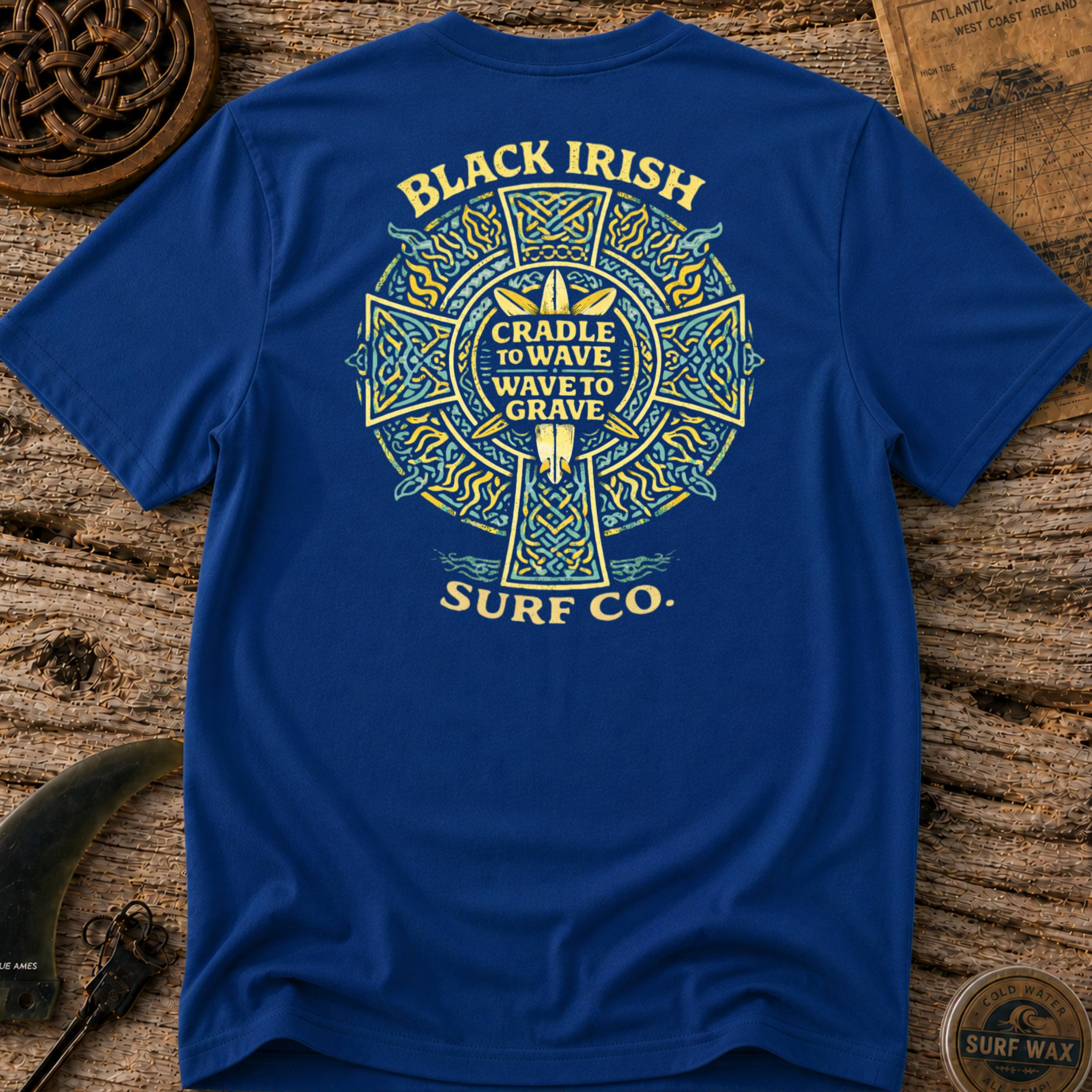 Celtic Cross Sun Surfing T-shirt