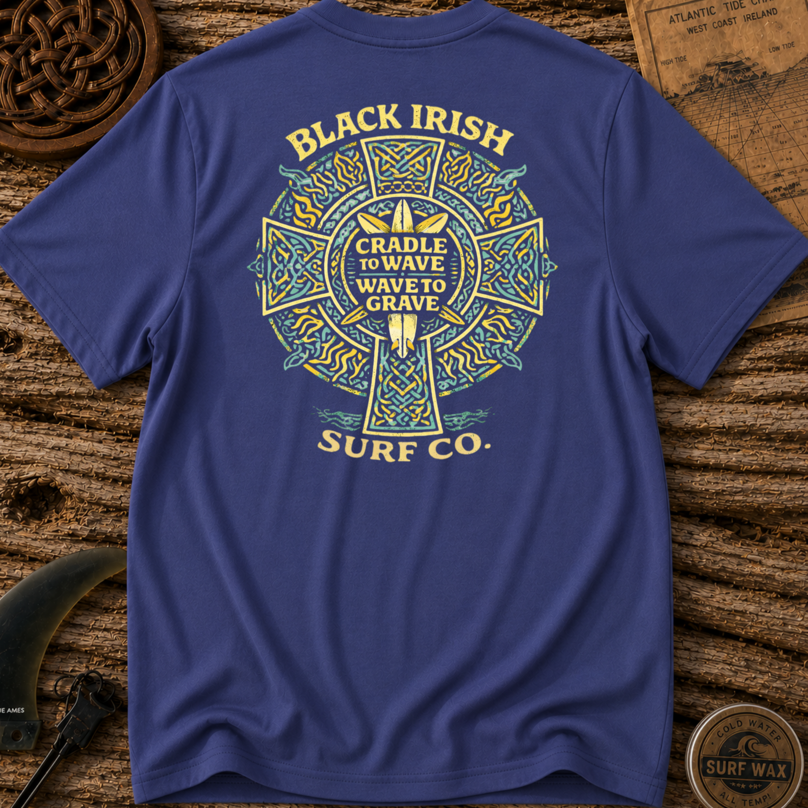 Celtic Cross Sun Surfing T-shirt