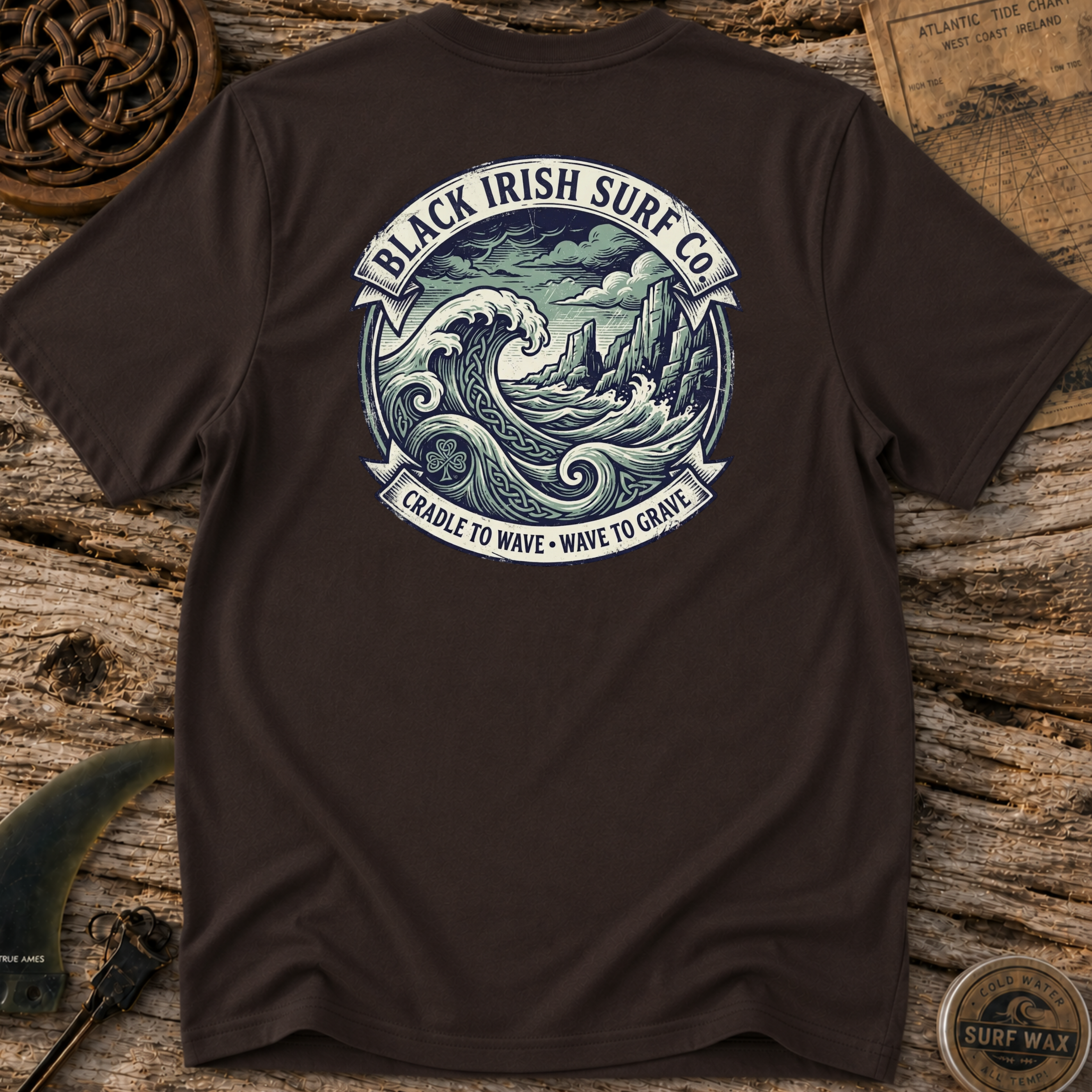 Celtic Wave Cold Water Surf T-shirt