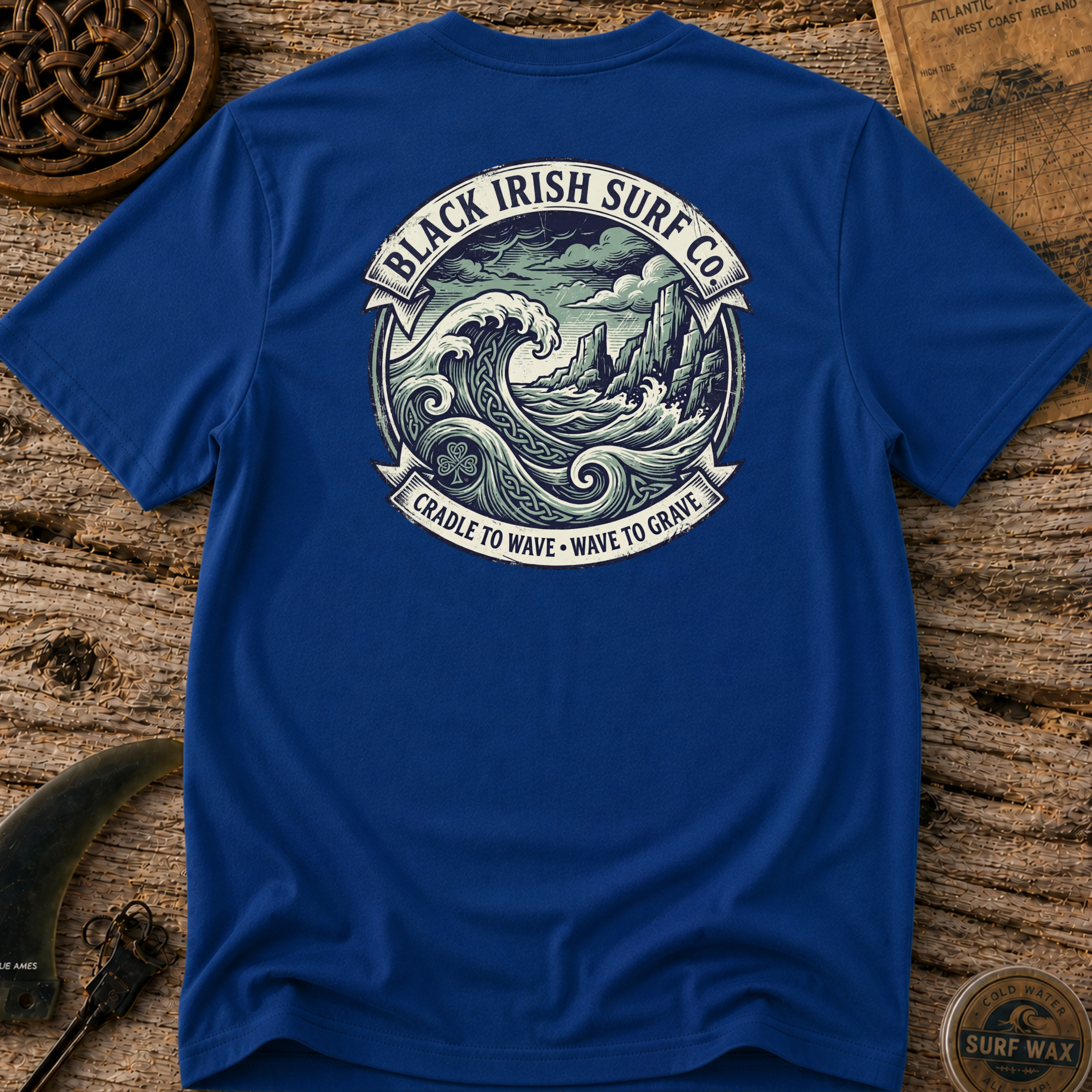 Celtic Wave Cold Water Surf T-shirt
