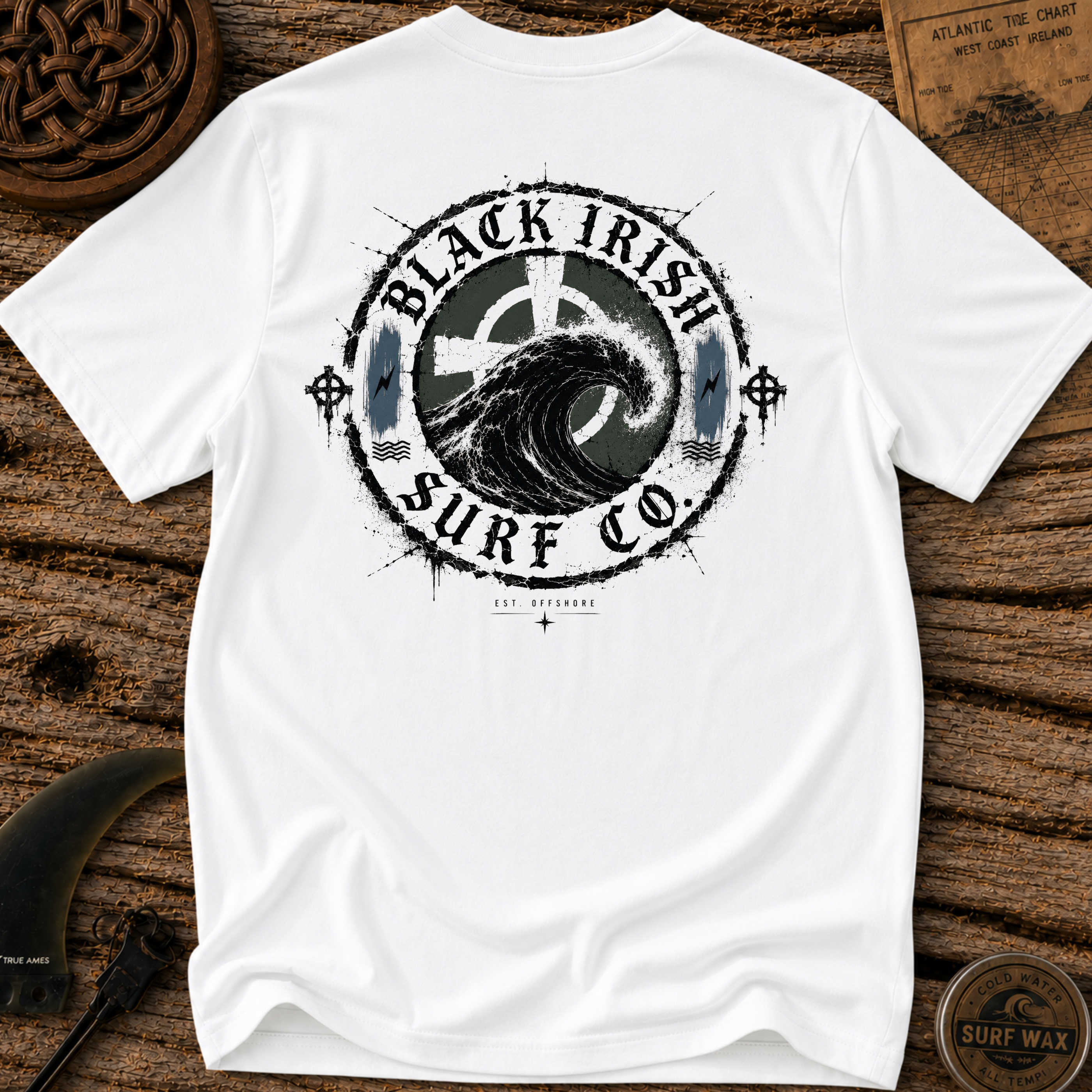 Black Irish Surf Co. Badge T-shirt