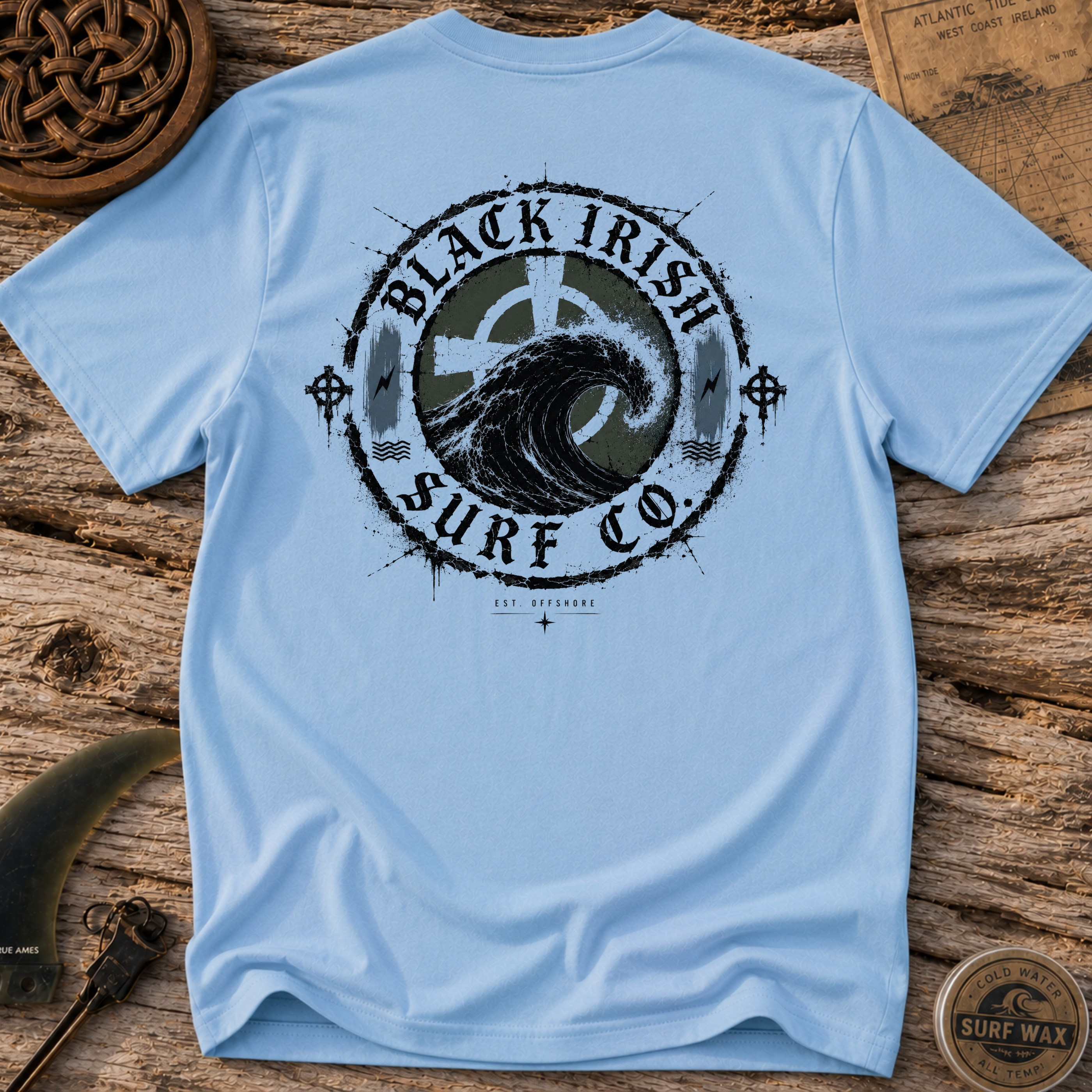 Black Irish Surf Co. Badge T-shirt