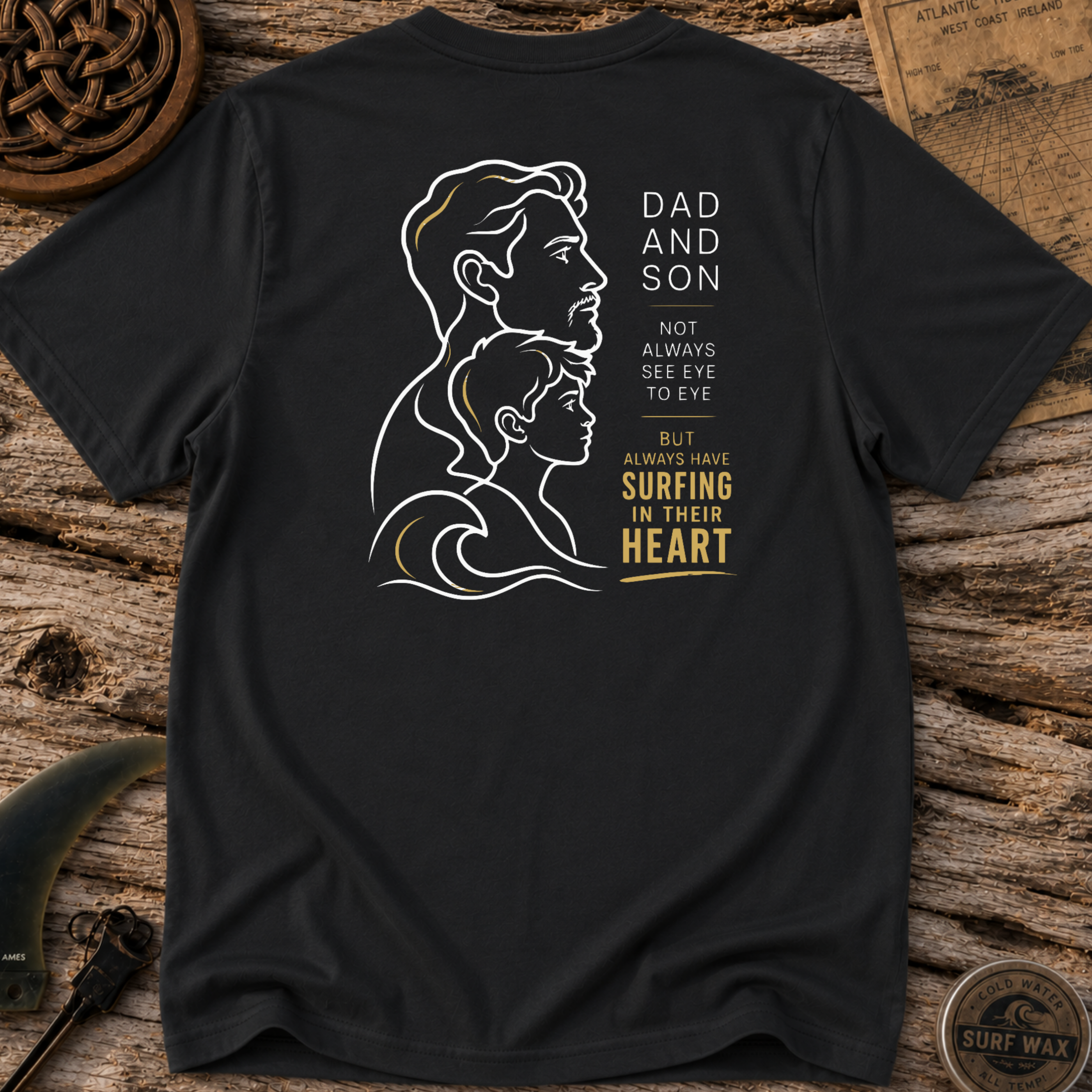 Dad and Son Surfing Pals T-shirt