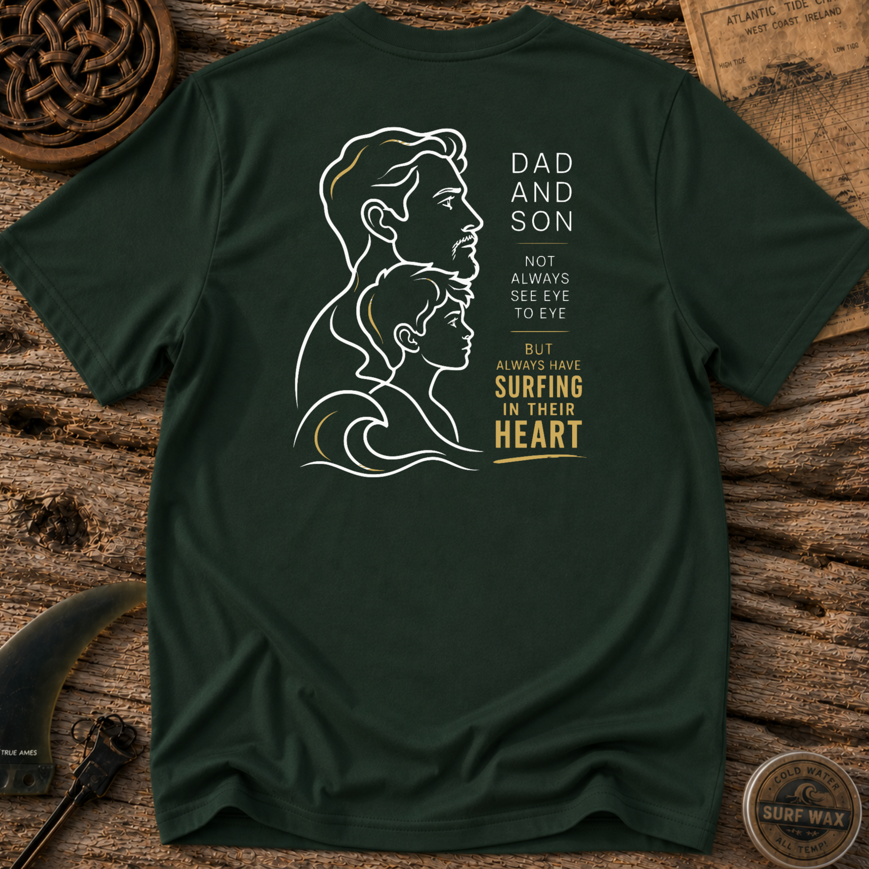 Dad and Son Surfing Pals T-shirt