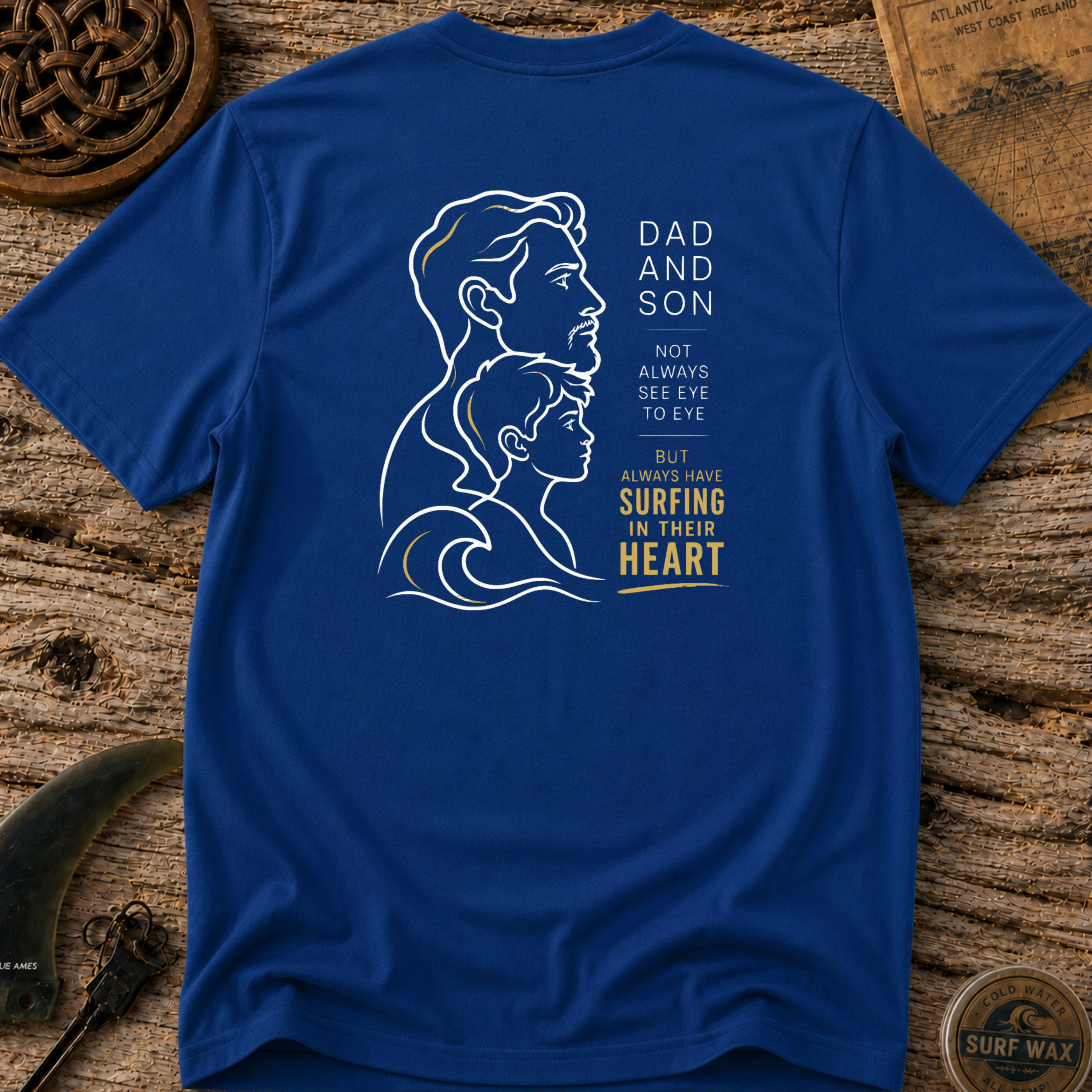 Dad and Son Surfing Pals T-shirt