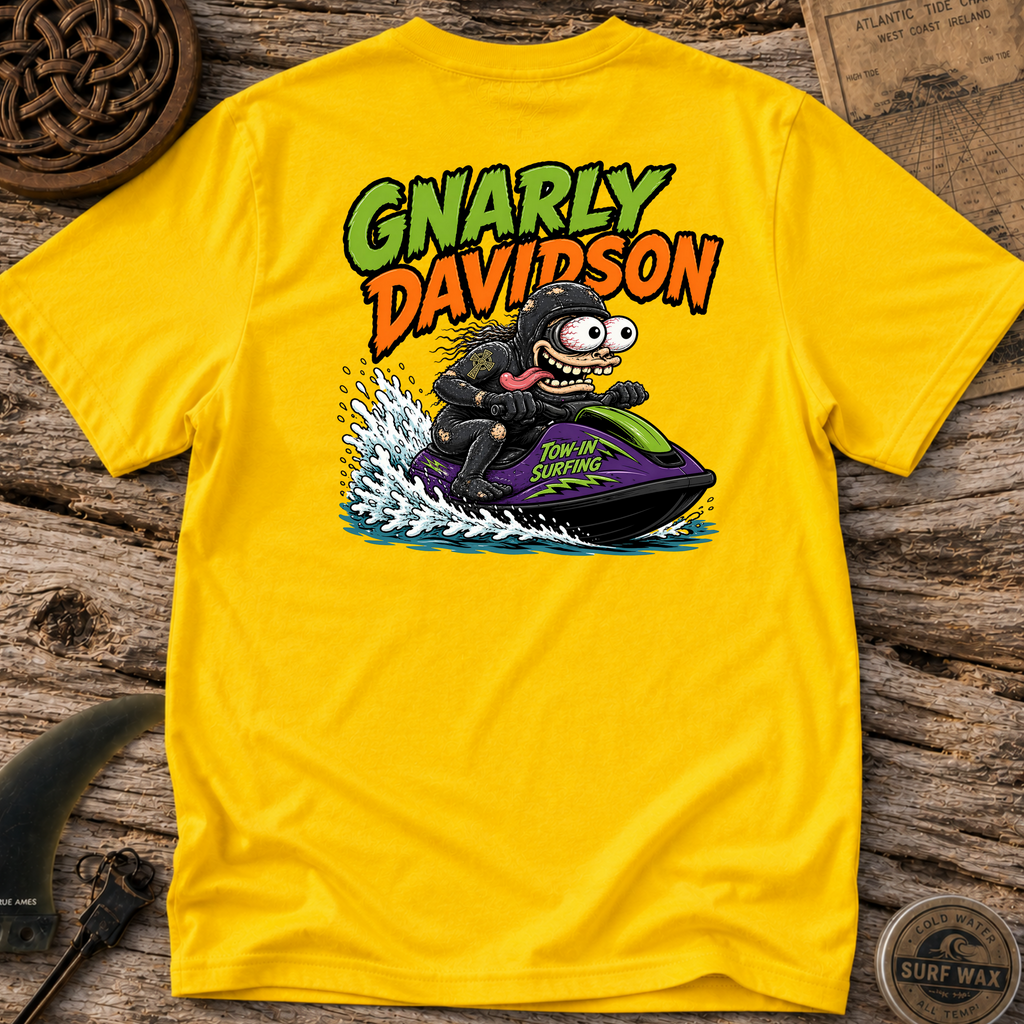 Gnarly The Wave Runner Surfing T-shirt