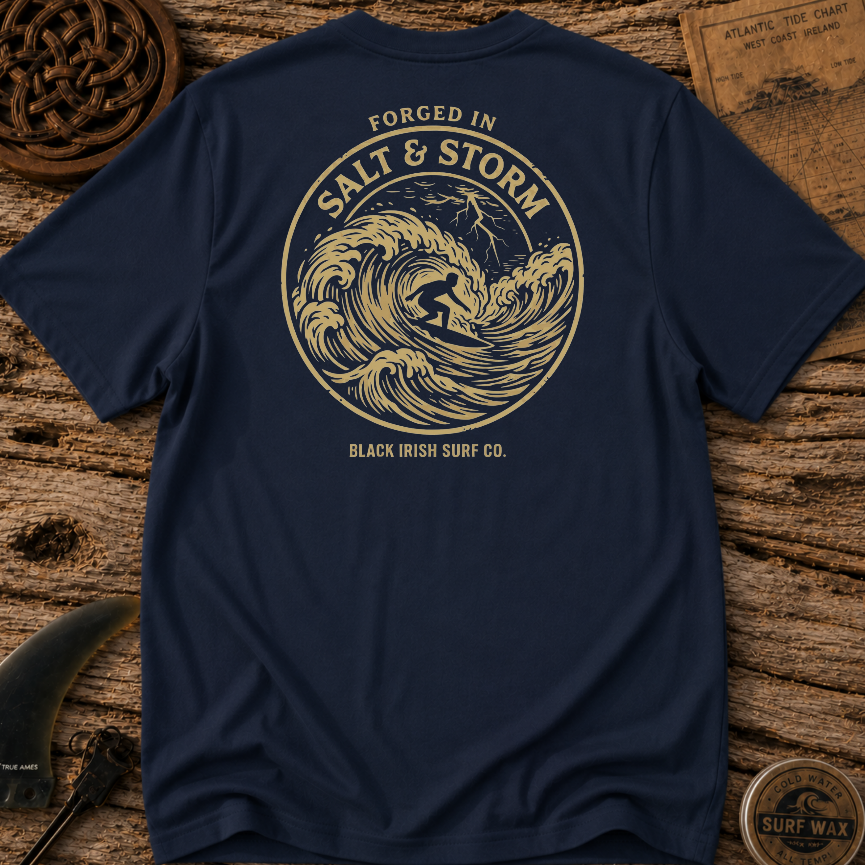 Forged In Salt and Storm Surfing T-shirt