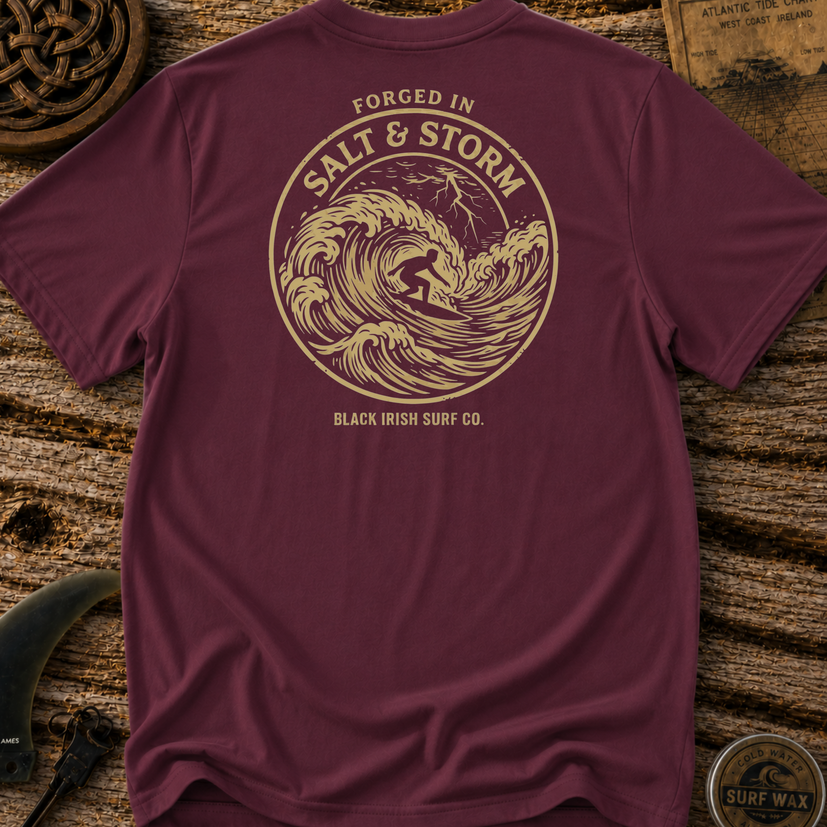 Forged In Salt and Storm Surfing T-shirt