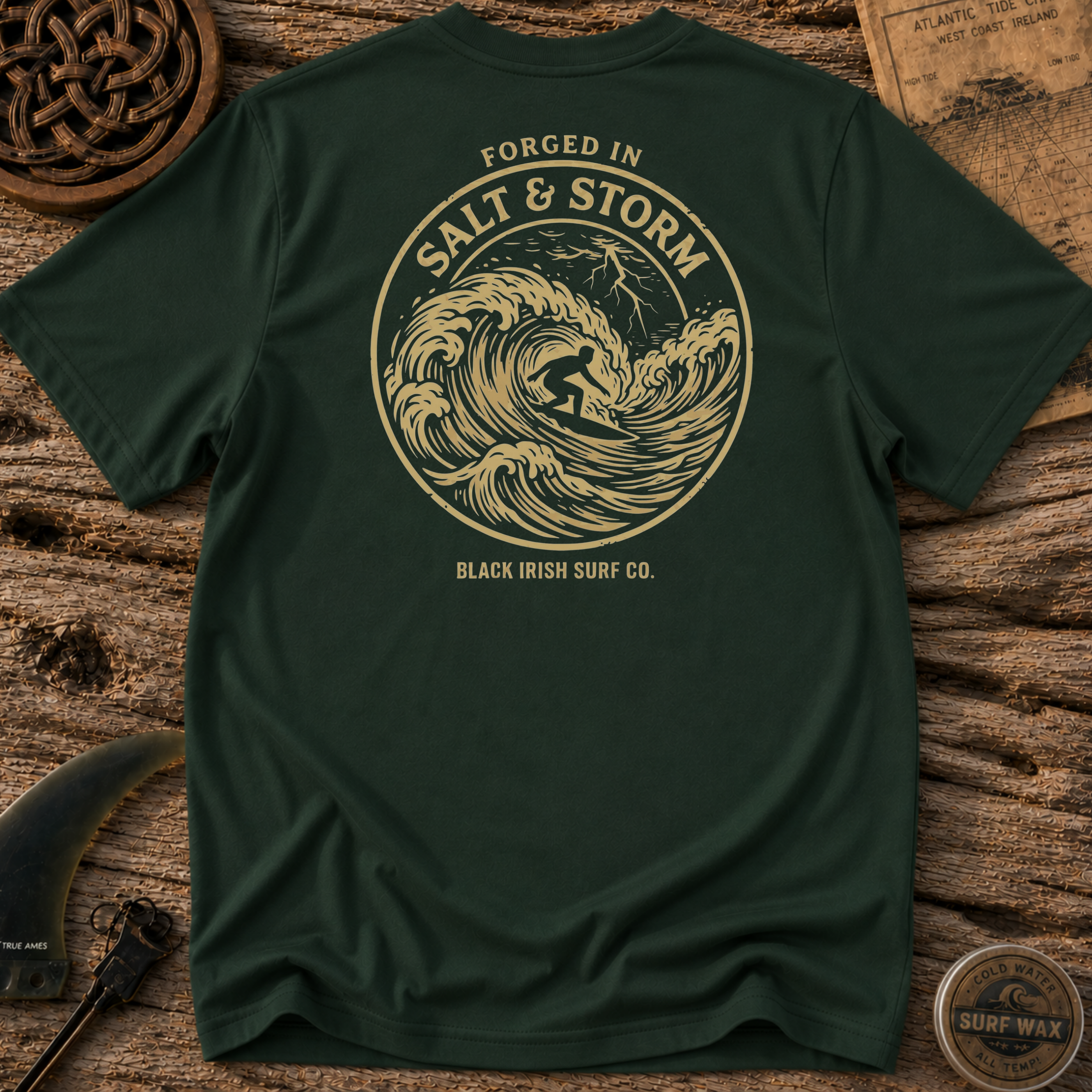 Forged In Salt and Storm Surfing T-shirt